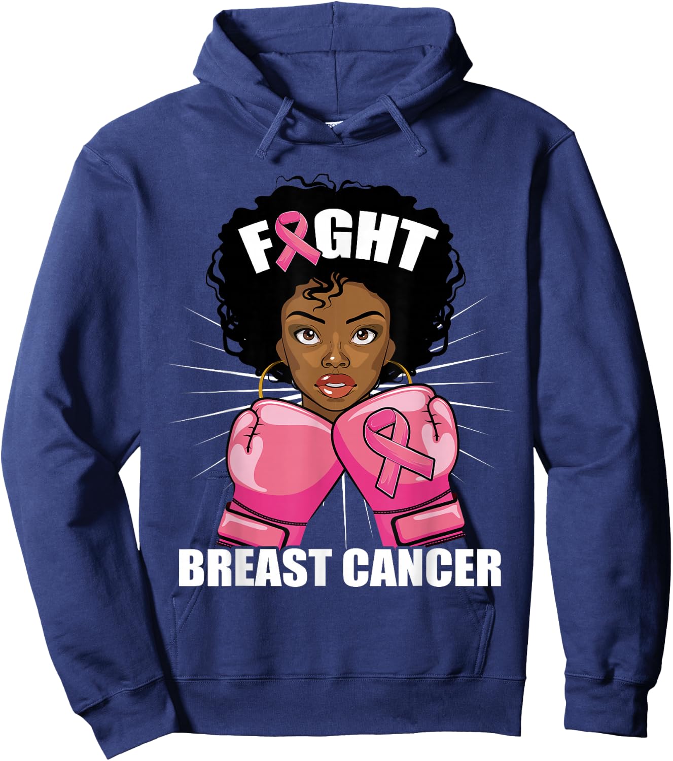 Breast Cancer Black Women, African American Fight Cancer Hoodie - Hoodie | Navy