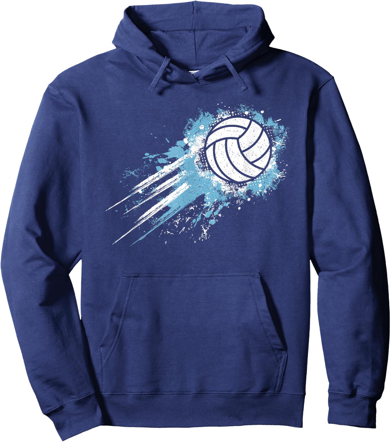 Volleyball Player Vintage Volleyball Lover Men Boys Kids Hoodie - Hoodie | Navy