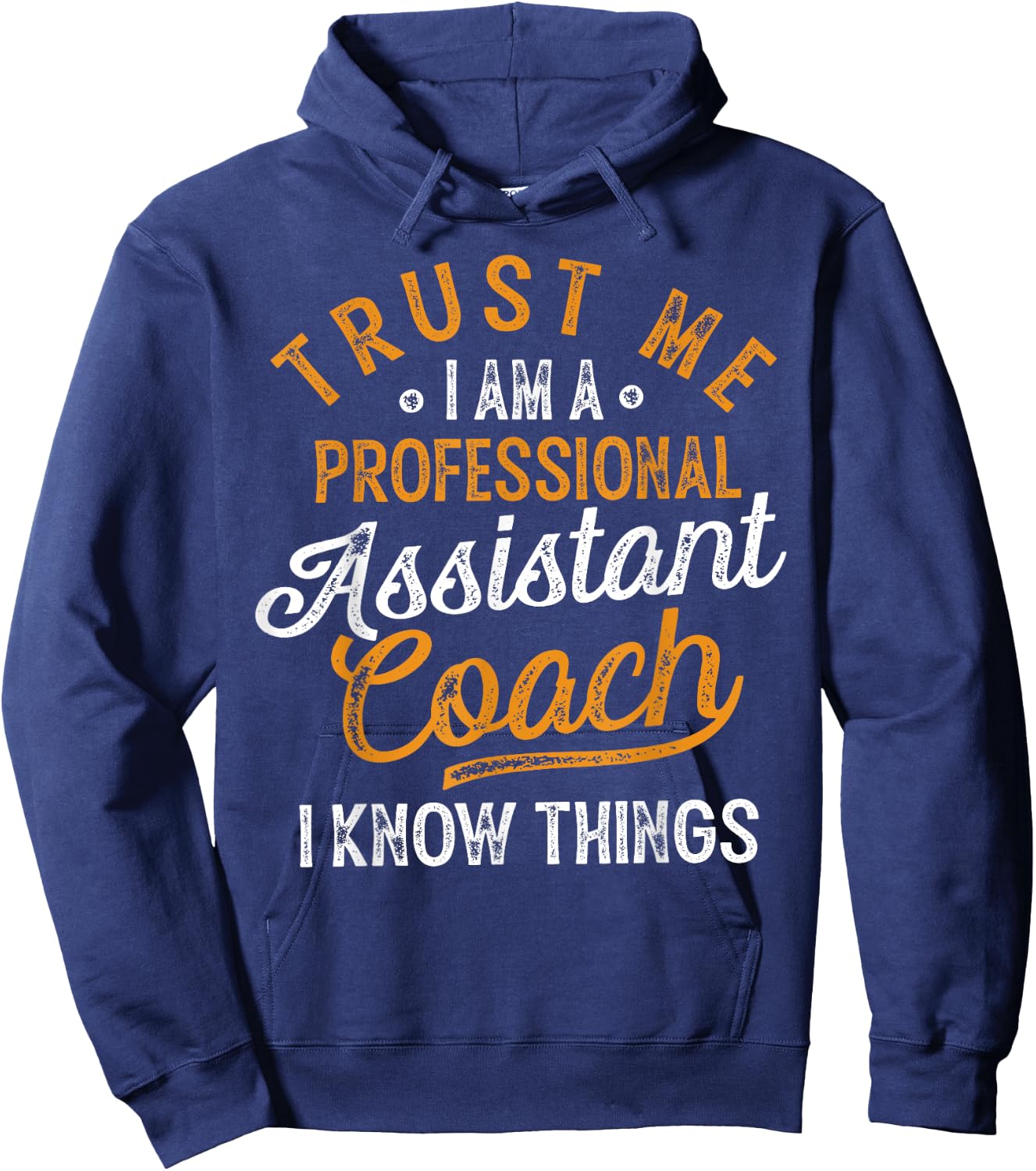 Trust Me i Am A Professional Assistant Coach Gifts Coaching Hoodie - Hoodie | Navy
