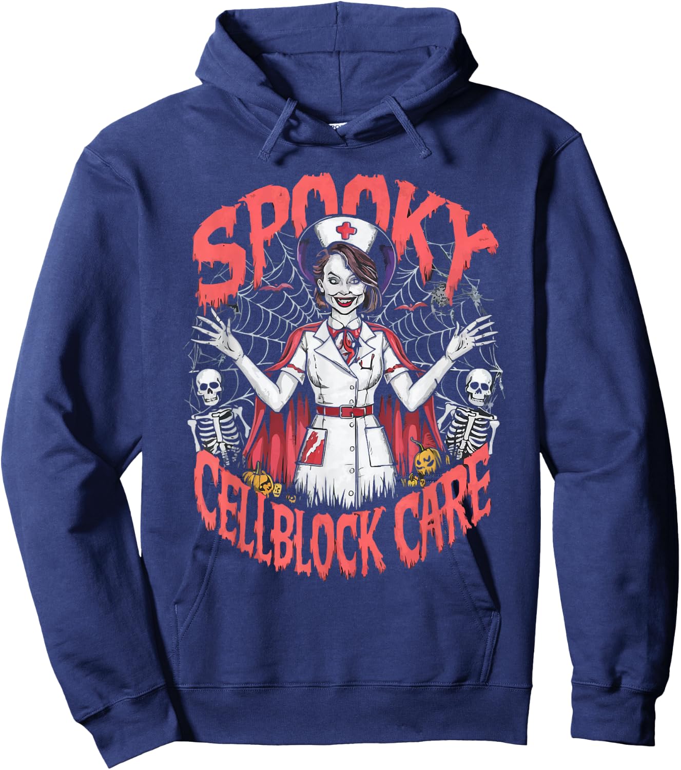 Correctional Nurse Halloween Spooky Nursing Trick Or Treat Hoodie - Hoodie | Navy