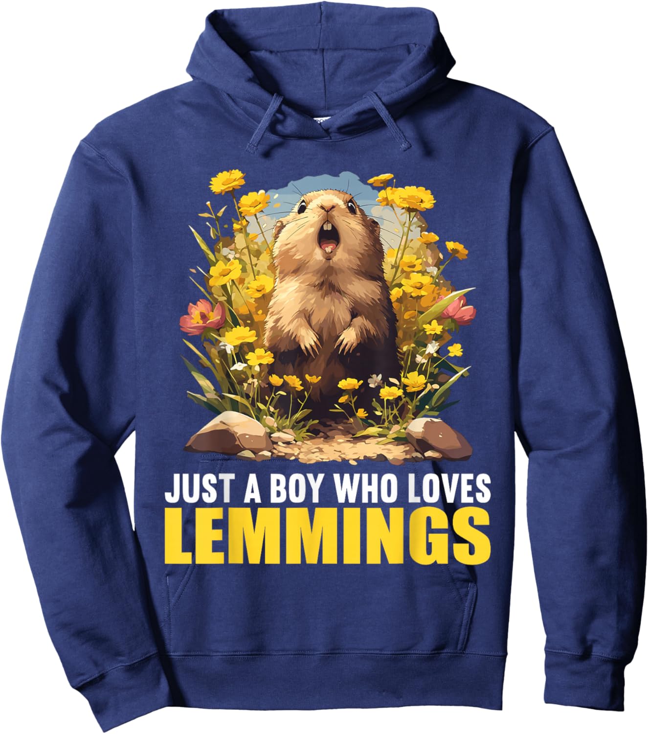 Just a Boy who loves Lemmings. Lemmings Lemming Hoodie - Hoodie | Navy
