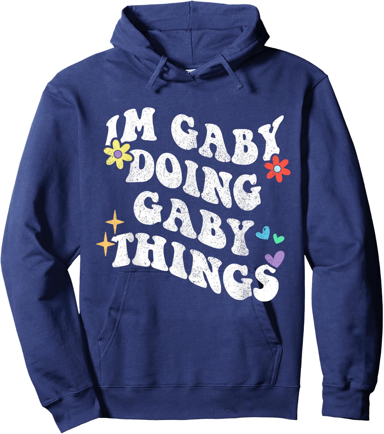 Retro Groovy Im Gaby Doing Gaby Things Funny Mother's Day Hoodie - Hoodie | Navy