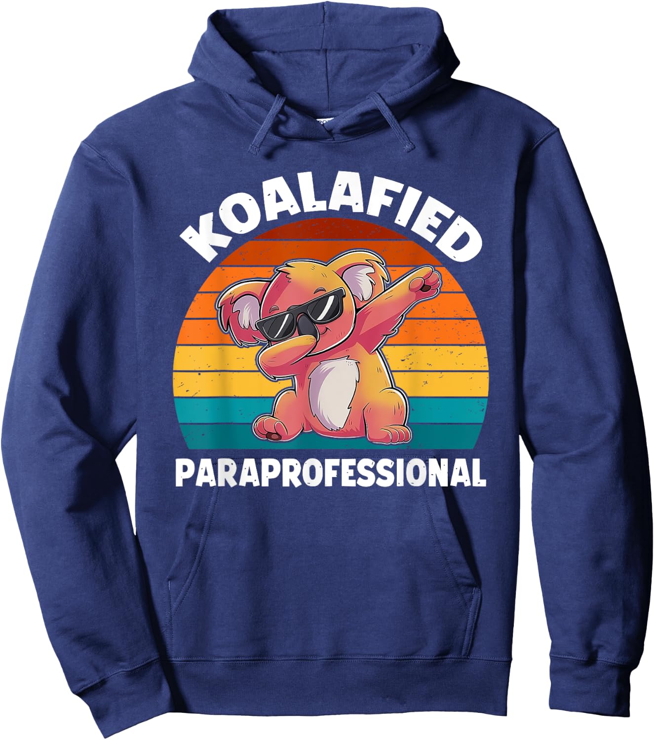 Koalafied Paraprofessional Funny Koala Lover Hoodie - Hoodie | Navy