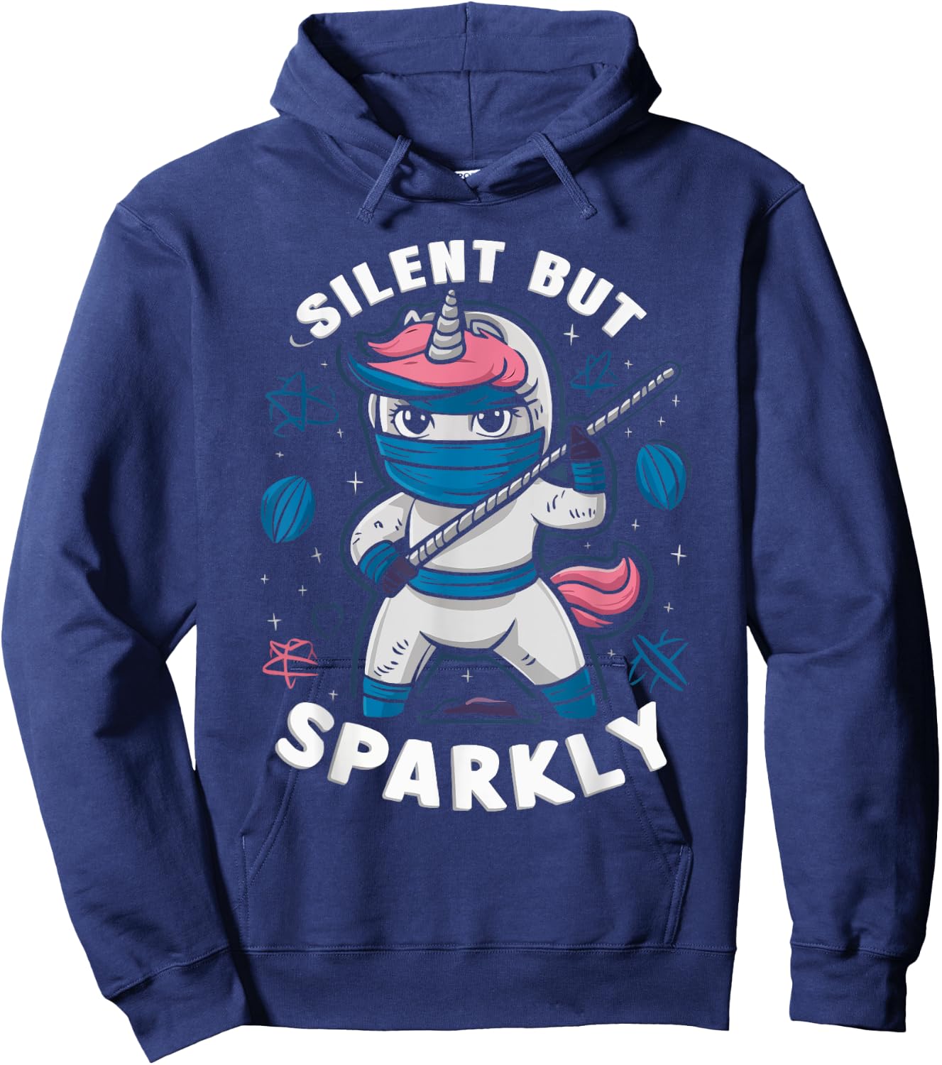 Ninjacorn Unicorn Lover Shuriken Kunai Shinobi Ninja Hoodie - Hoodie | Navy