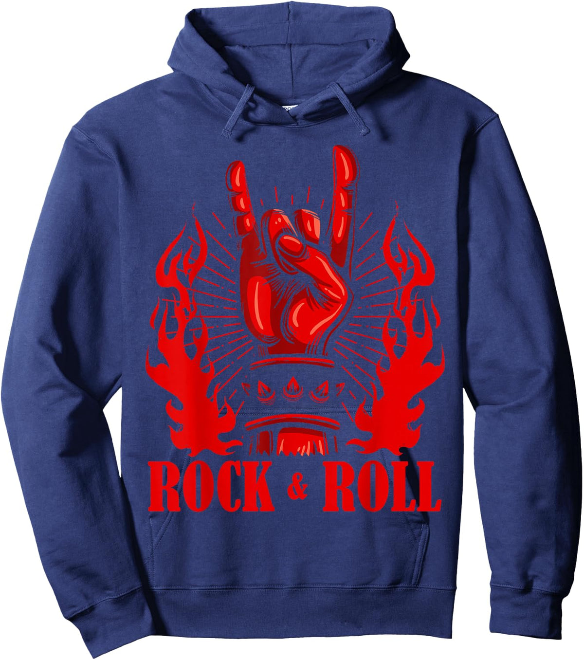 Heavy Metal Guitar Death Metal Rock n Roll Music Hoodie - Hoodie | Navy