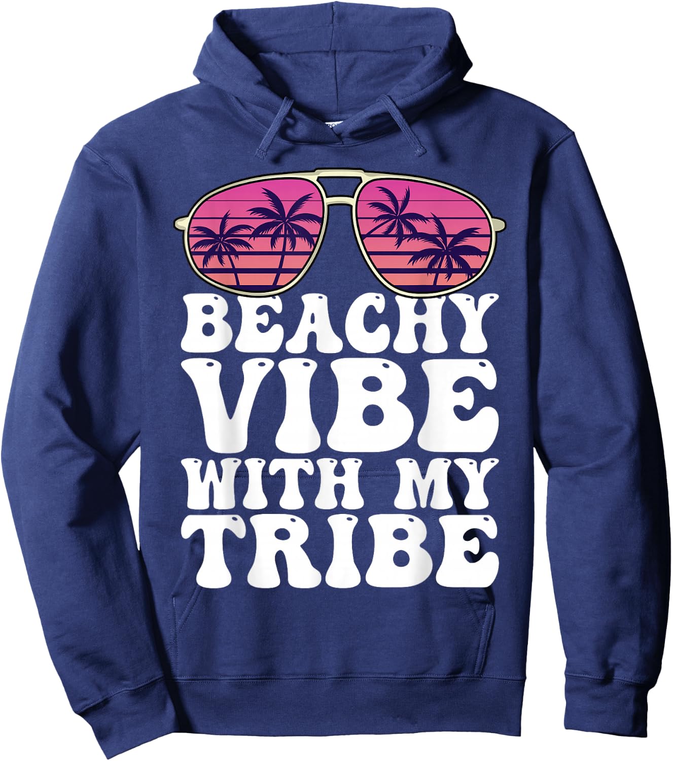 Girls Trip Beachy Vibe With My Tribe Holiday Women Hoodie - Hoodie | Navy