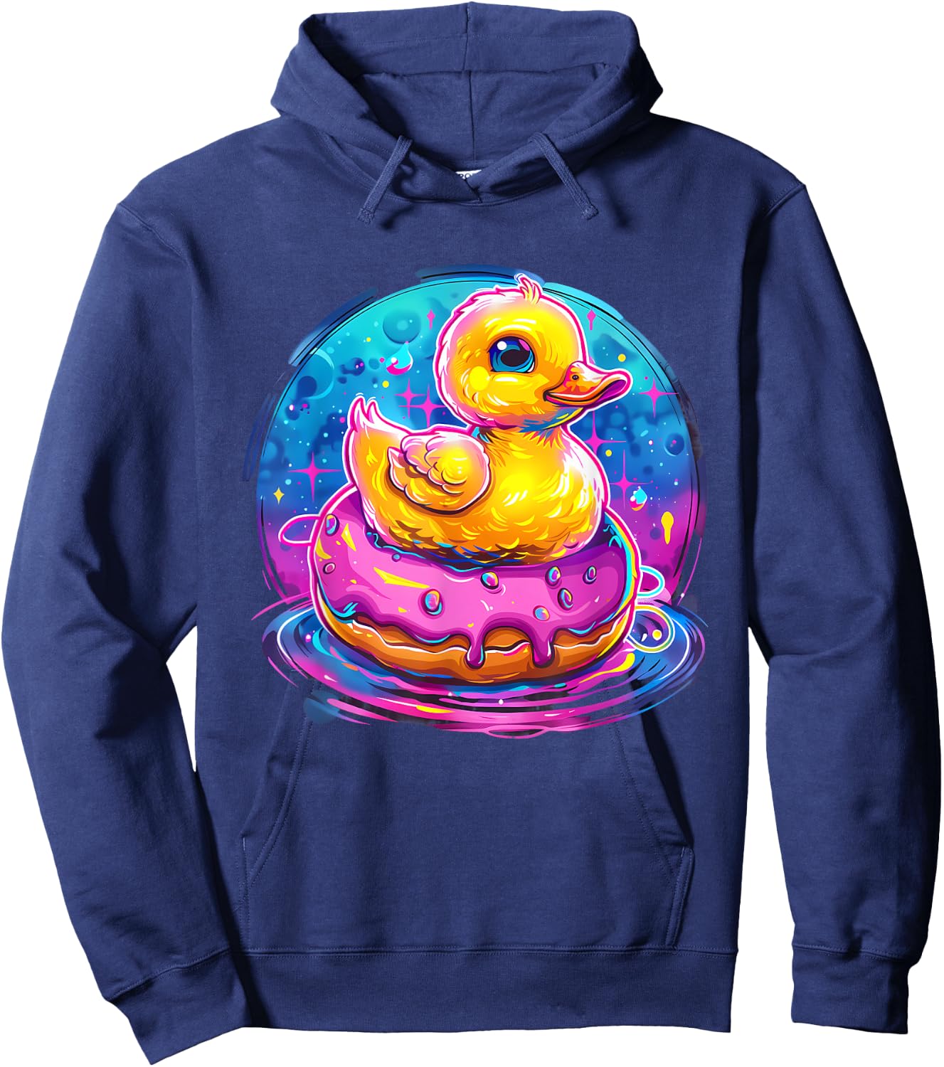 Rubber Duck Rubber Duckling Duck Lover Rubber Duckie Donut Hoodie - Hoodie | Navy