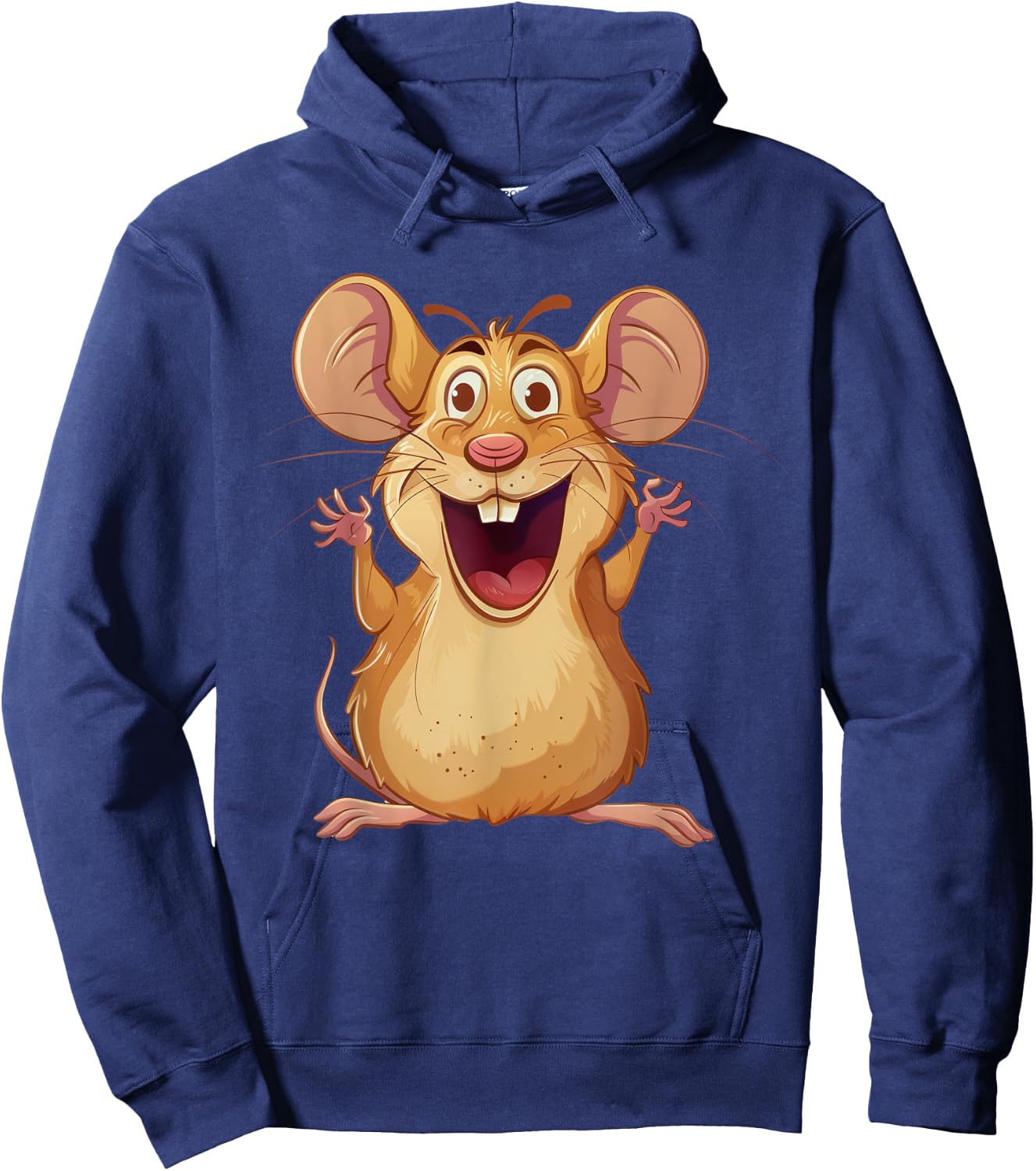 Field mouse in cartoon artwork | Field mouse & rodent Hoodie - Hoodie | Navy