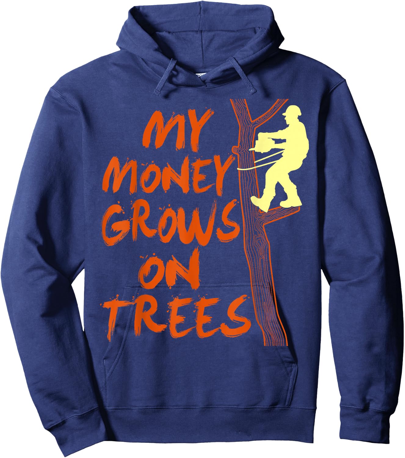 Funny Arborist Tree Climber Logger Lumberjack Gifts Hoodie - Hoodie | Navy