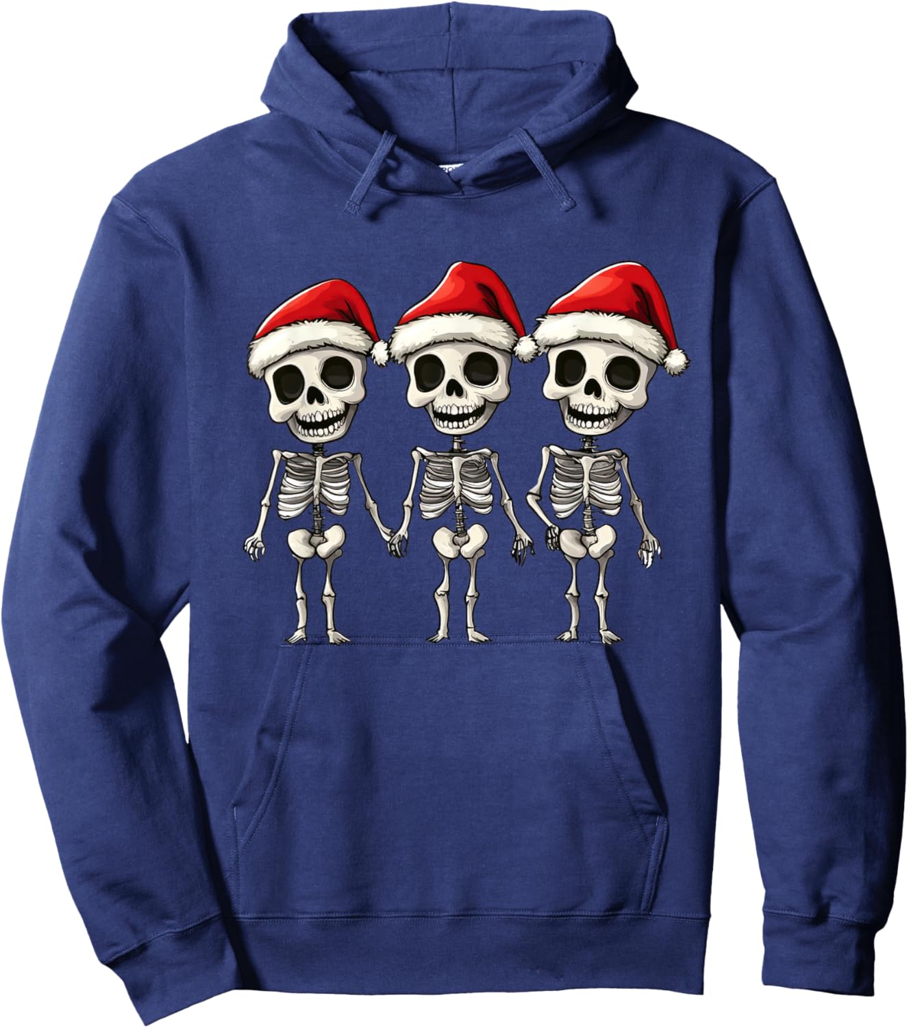 Funny Skeleton Christmas Xmas Hoodie - Hoodie | Navy