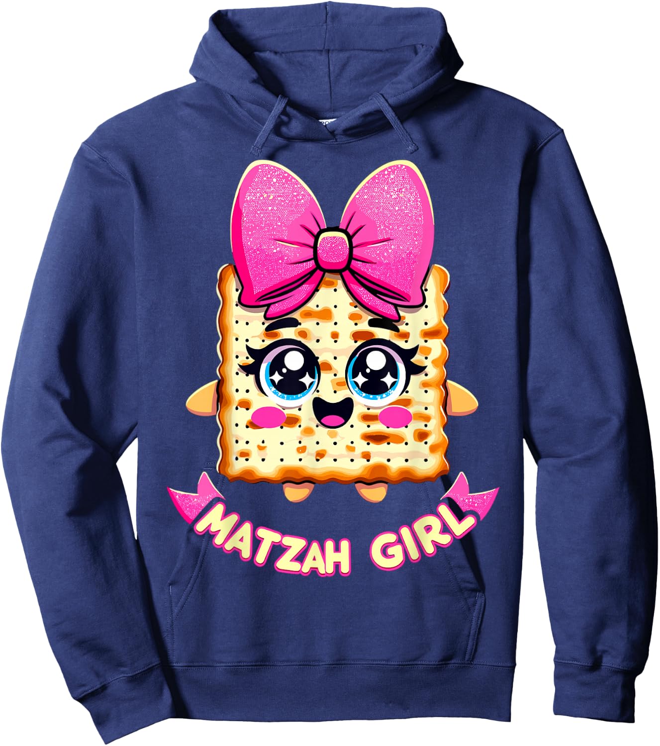 Matzah Girl Afikoman Happy Passover Hoodie - Hoodie | Navy