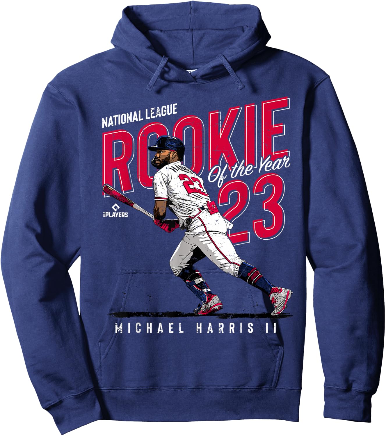 Rookie of the Year Michael Harris II Atlanta MLBPA Hoodie - Hoodie | Navy