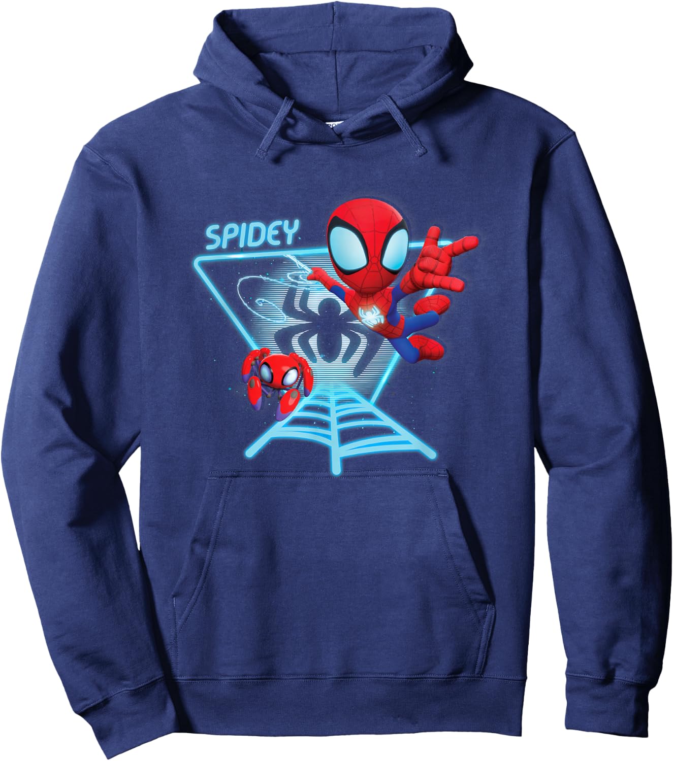Marvel Spidey and His Amazing Friends Spidey Hologram Hoodie - Hoodie | Navy