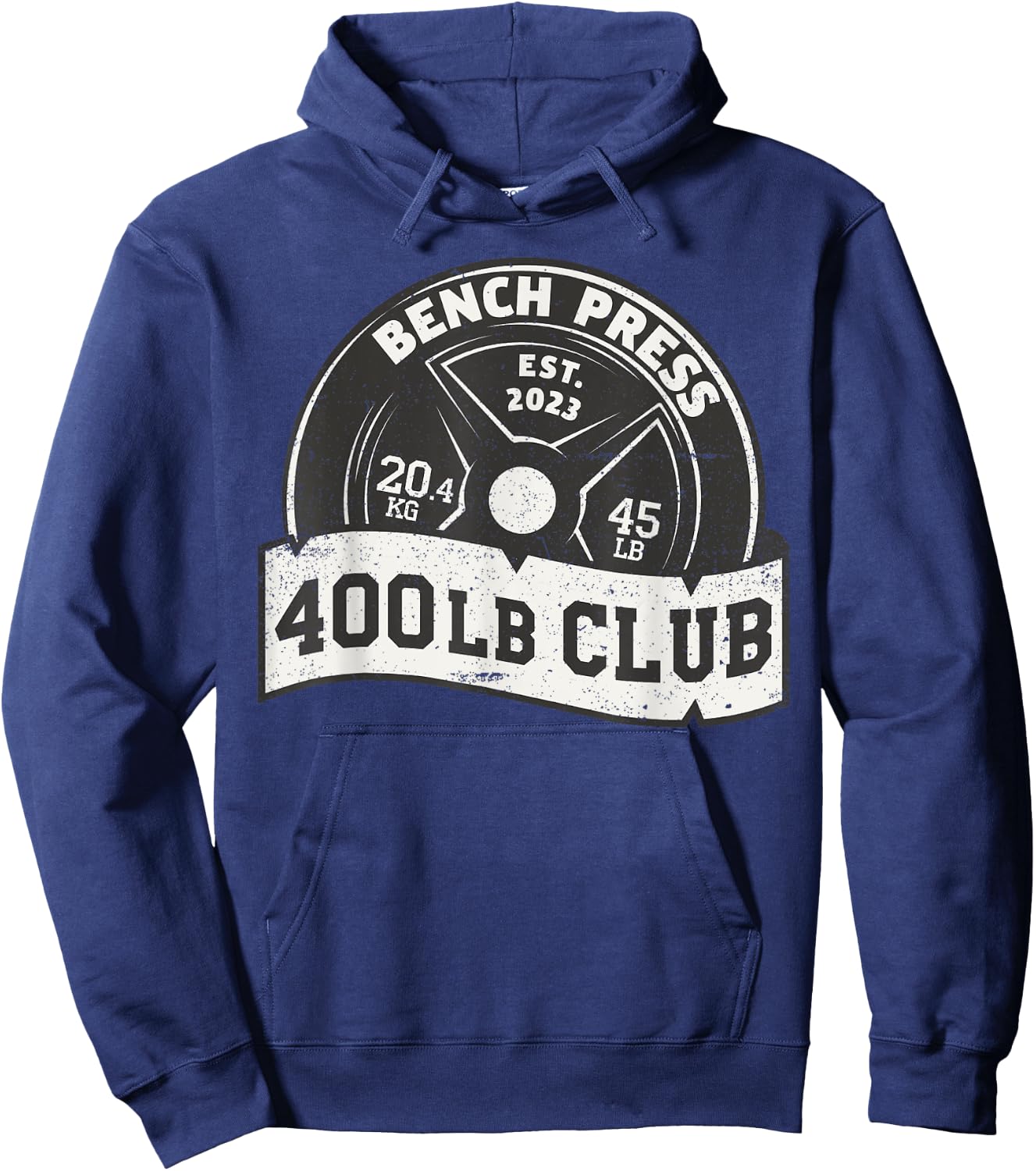 400 Lb Pound Club Bench Press Dead Lift Squat Train Women Hoodie - Hoodie | Navy