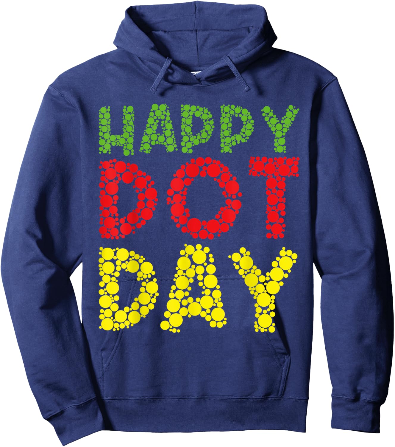 Basketball Dots Happy Dot Day For Kids Man Woman Hoodie - Hoodie | Navy
