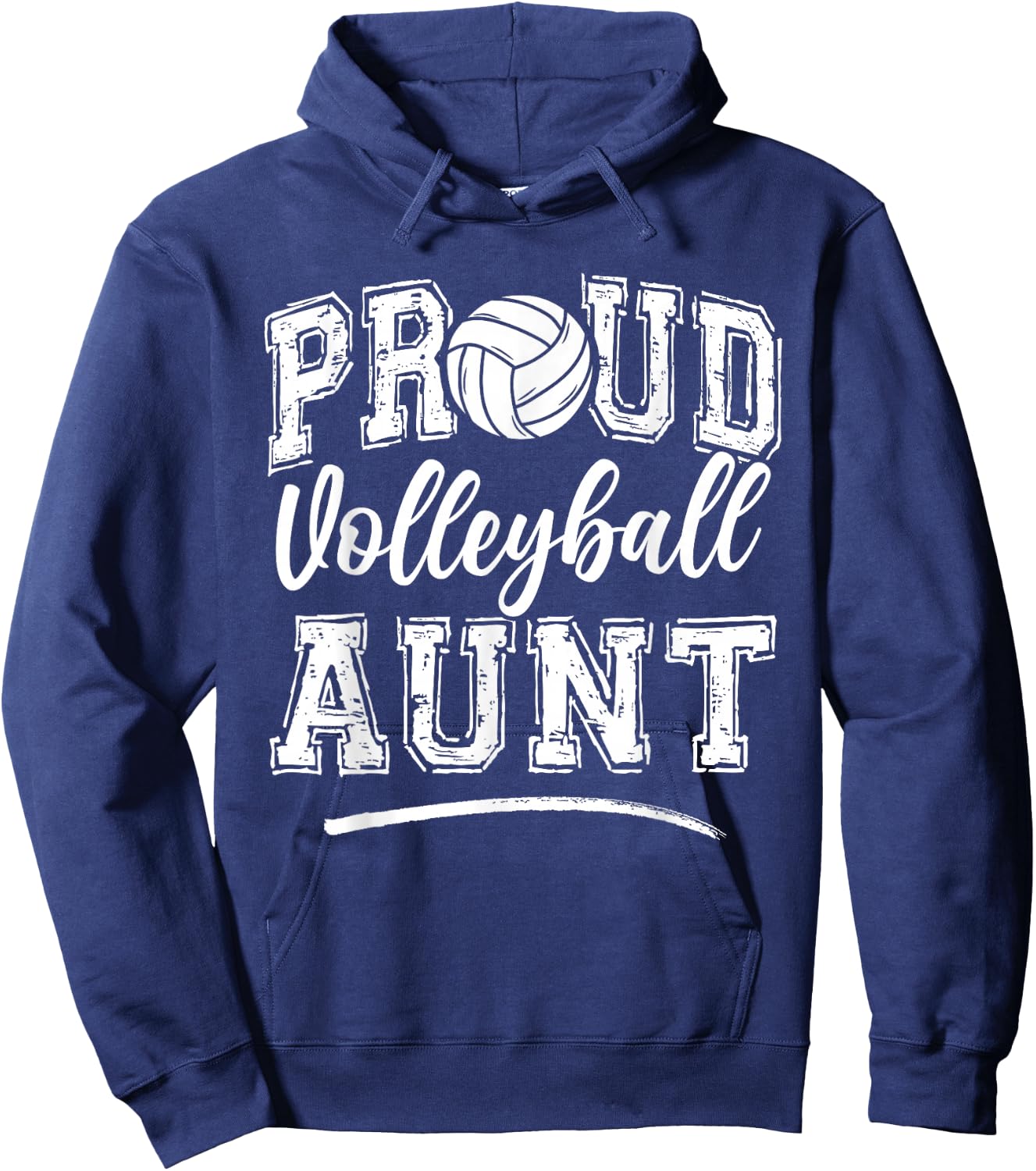Proud Volleyball Aunt Funny College That's My Nephew Hoodie - Hoodie | Navy