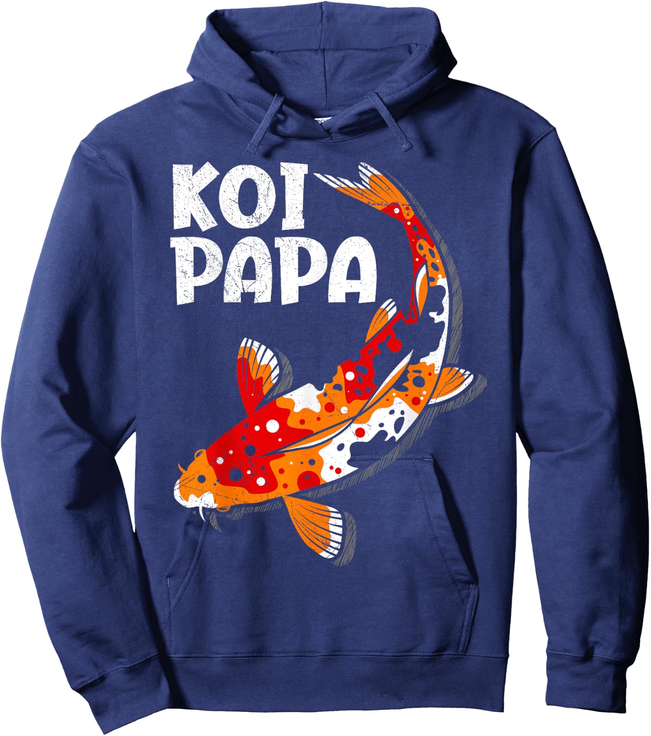 Koi daddy koi pond koi Hoodie - Hoodie | Navy