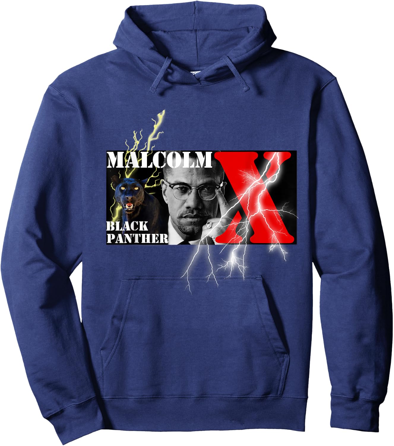 Malcolm X_002 Hoodie - Hoodie | Navy