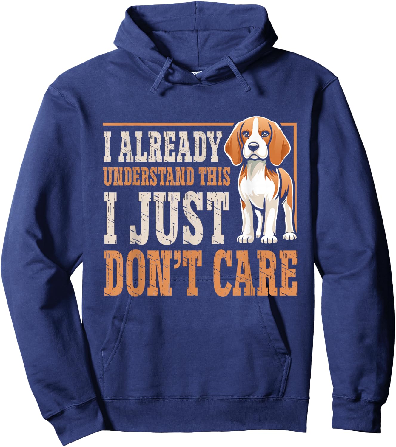 Puppy Beagle Dog Beagle I Just Dont Care Men Women Kids Hoodie - Hoodie | Navy