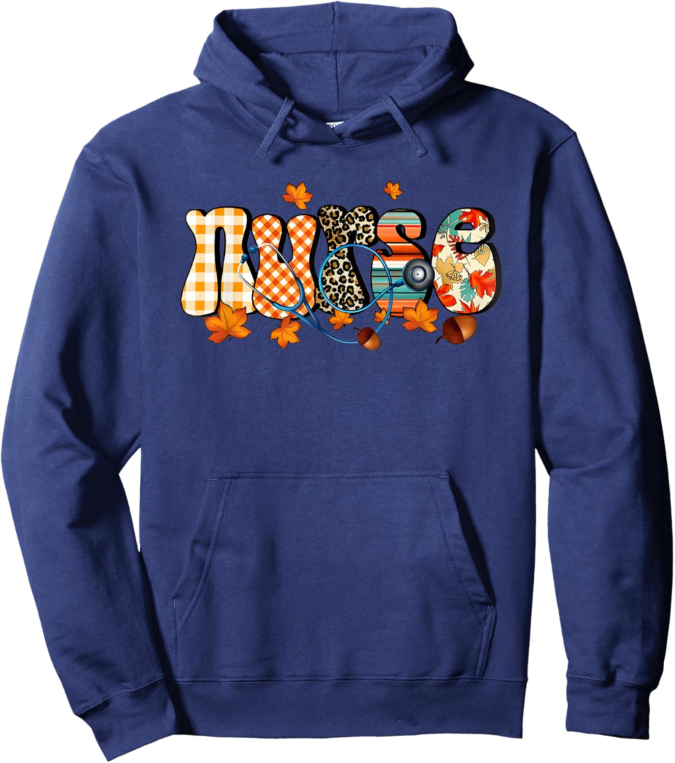 Thanksgiving Nurse Nurse Nursing Nurse Student Fall Season Hoodie - Hoodie | Navy