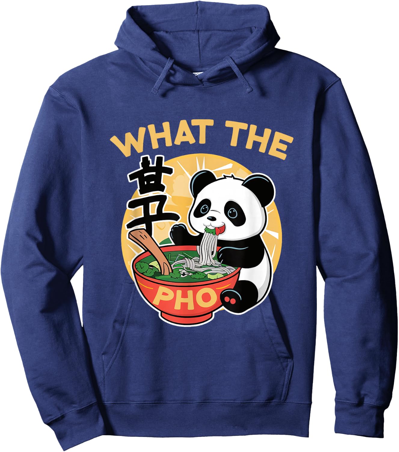 What The Pho Funny Vietnamese Noodle Bowl Ramen Asian Hoodie - Hoodie | Navy