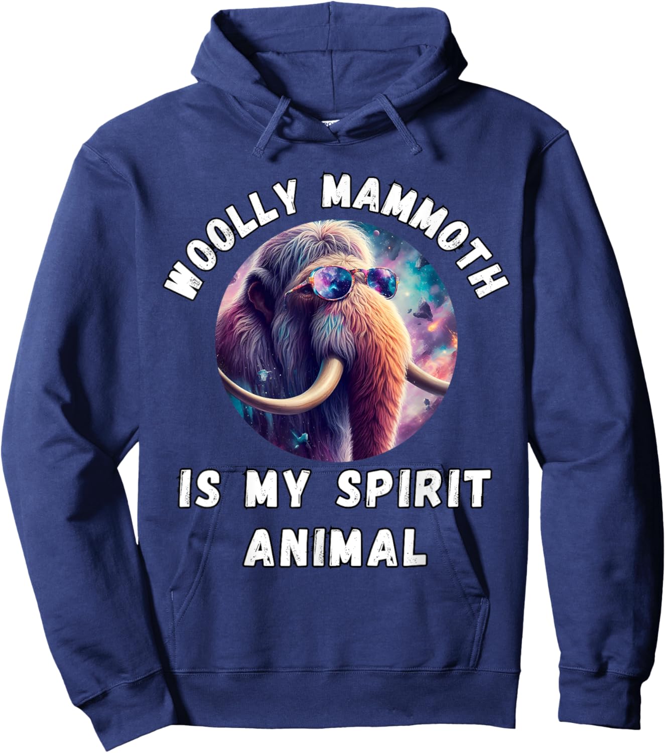 Woolly Mammoth is My Spirit Animal, Wolly Mammoth Lovers Hoodie - Hoodie | Navy