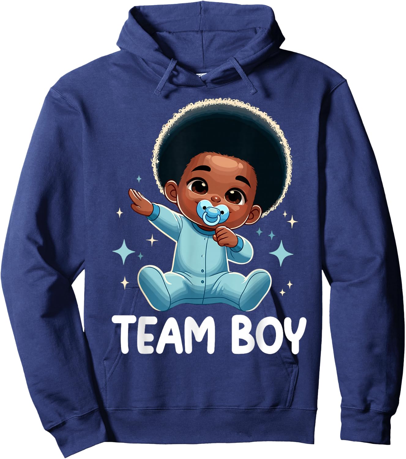 Team Boy Baby Announcement Gender Reveal Party Hoodie - Hoodie | Navy