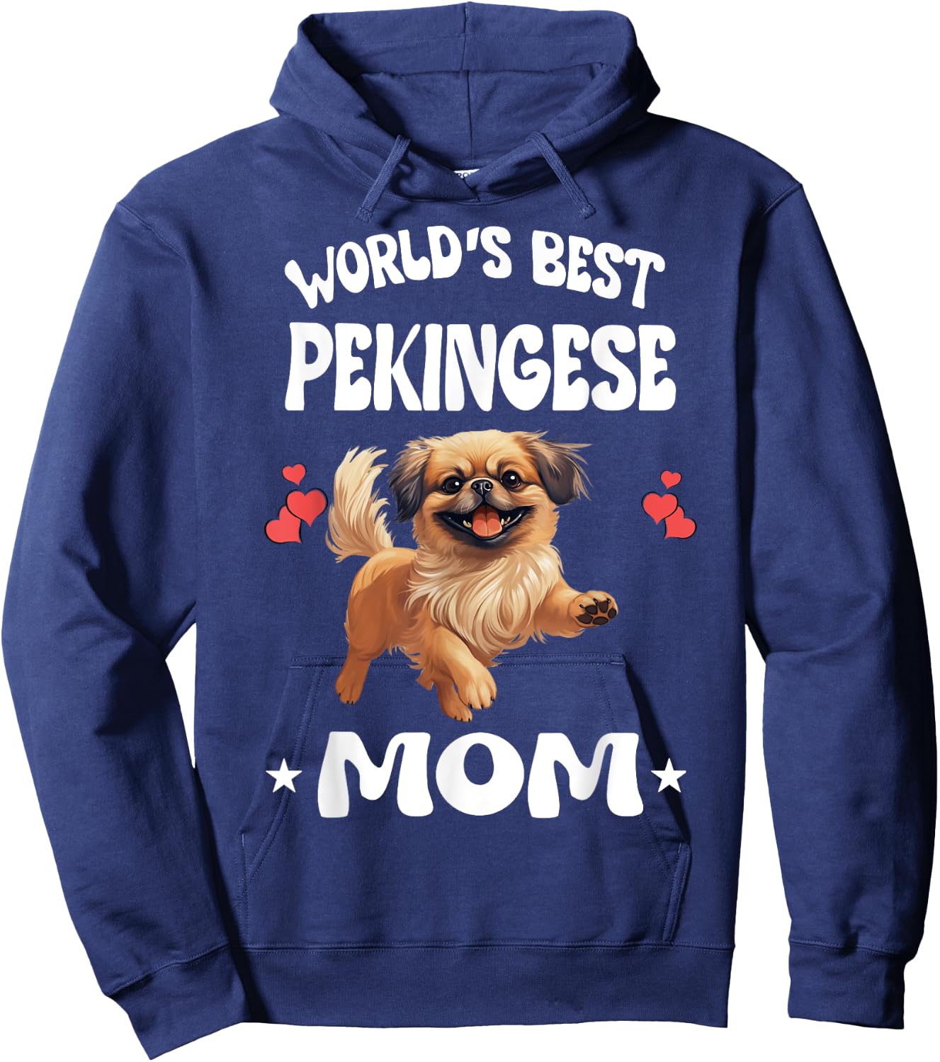 World's Best Pekingese Mom Dog Pets Hoodie - Hoodie | Navy
