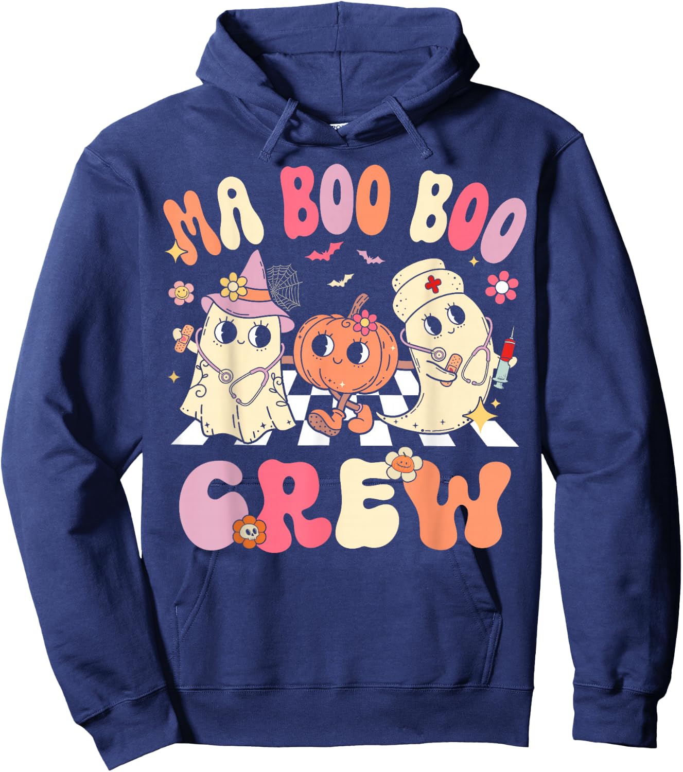 Medical Assistant Boo Crew MA Halloween Hoodie - Hoodie | Navy
