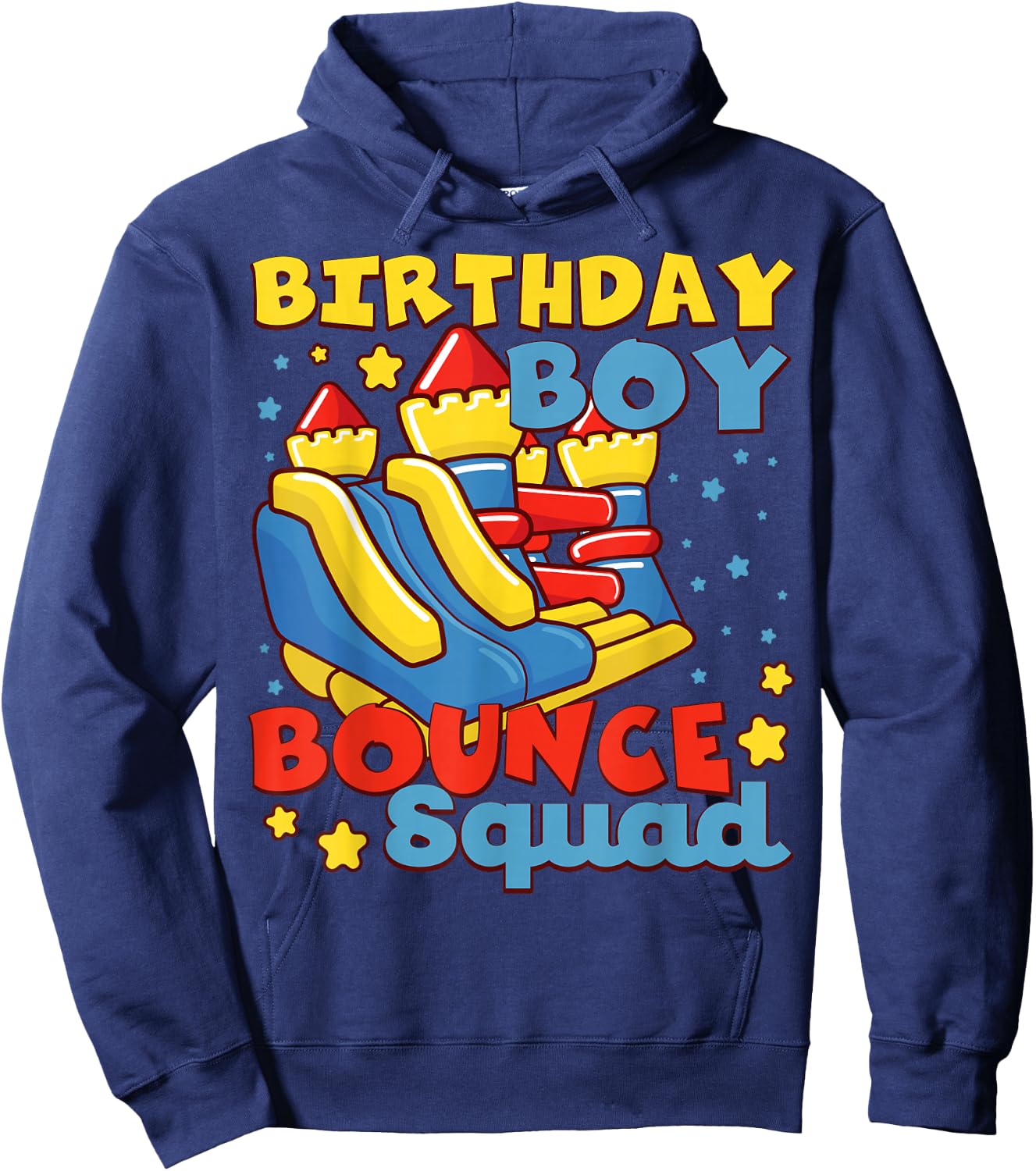 Birthday Boys Bounce Squad Cute Bouncing House Squad Hoodie - Hoodie | Navy