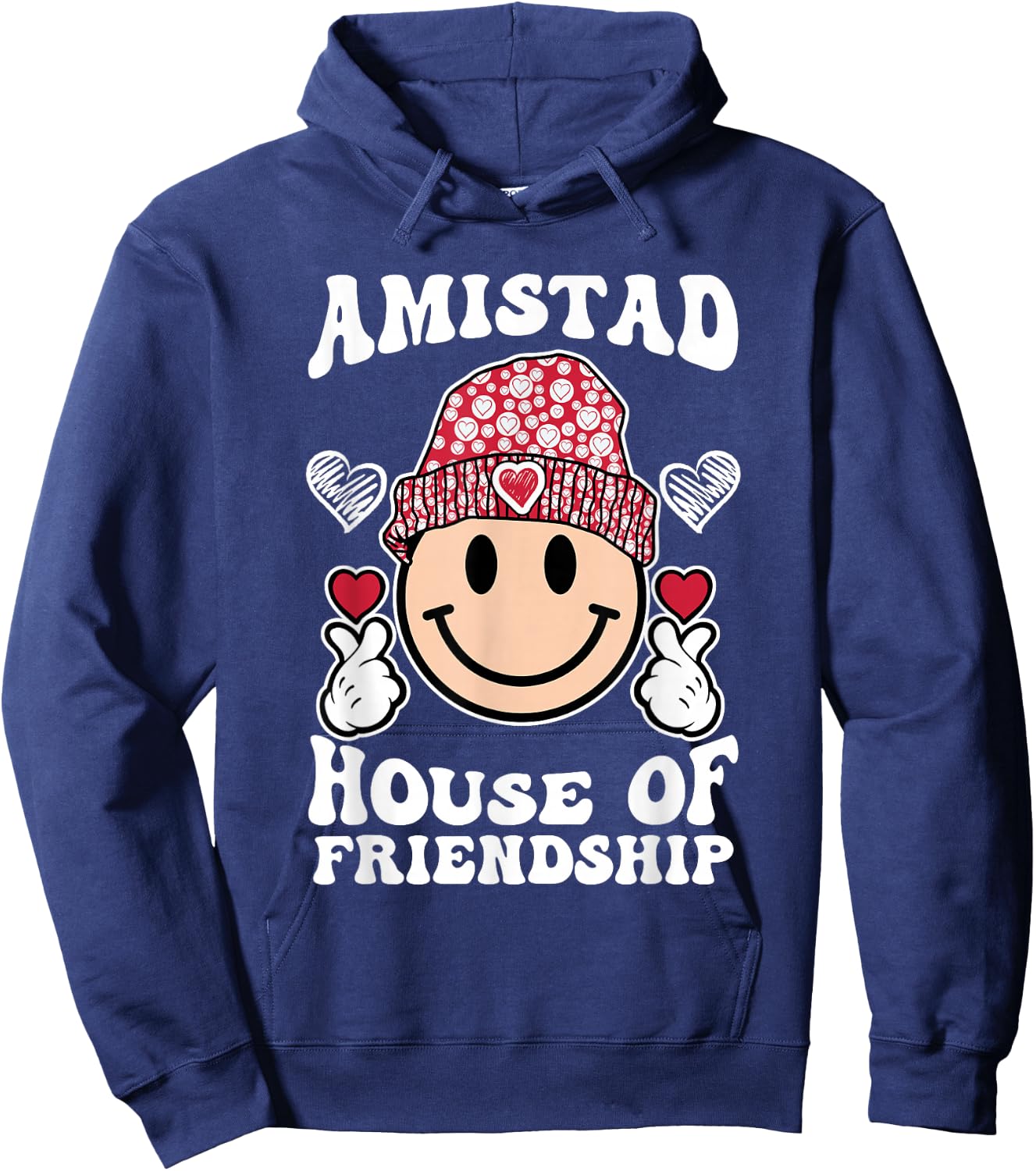 Amistad House Of Friendship Friendly School Spirit Kids Hoodie - Hoodie | Navy