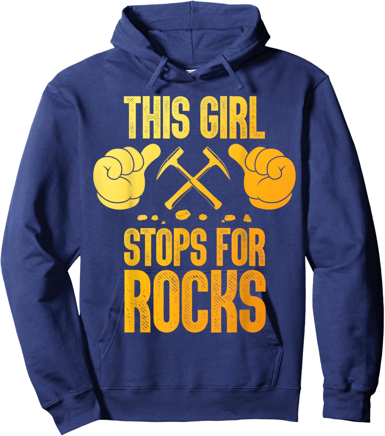 Cool Geology Art Girls Geologist Rock Collector Hoodie - Hoodie | Navy
