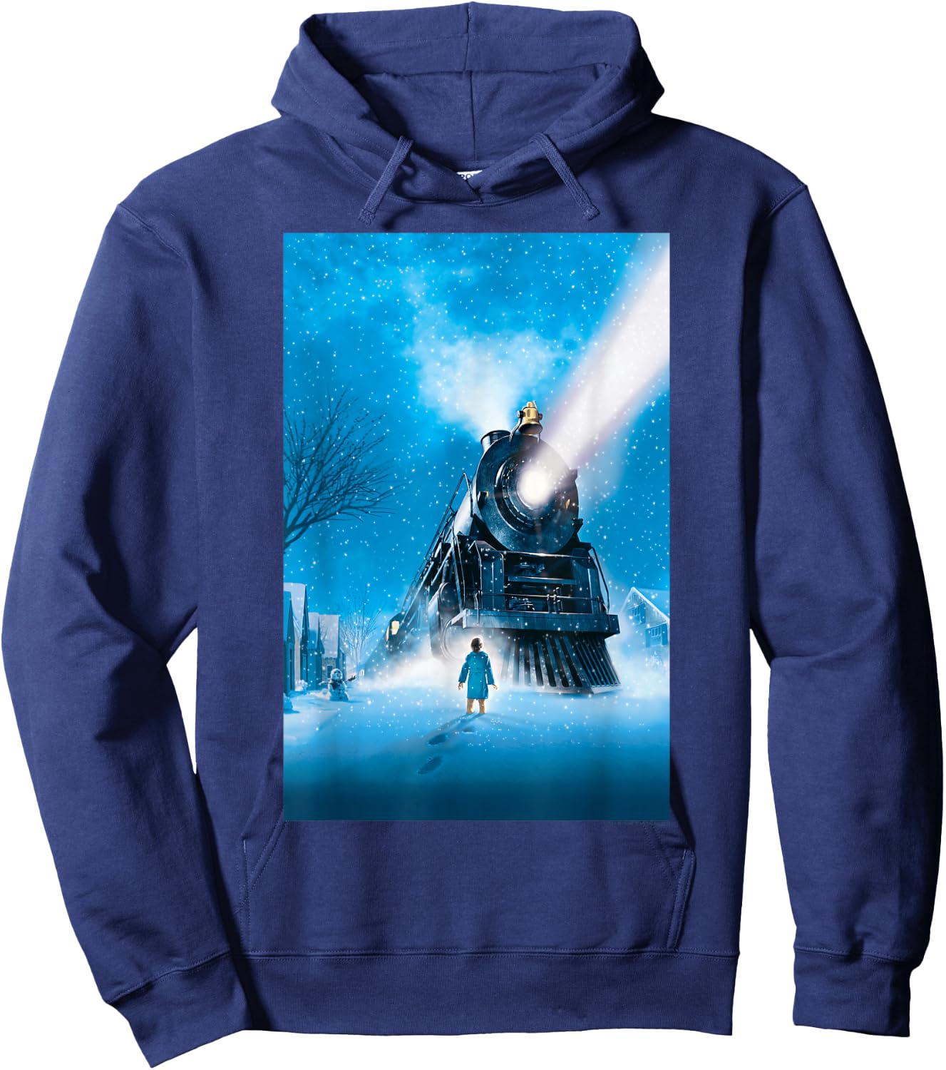 The Polar Express Train Poster Hoodie - Hoodie | Navy