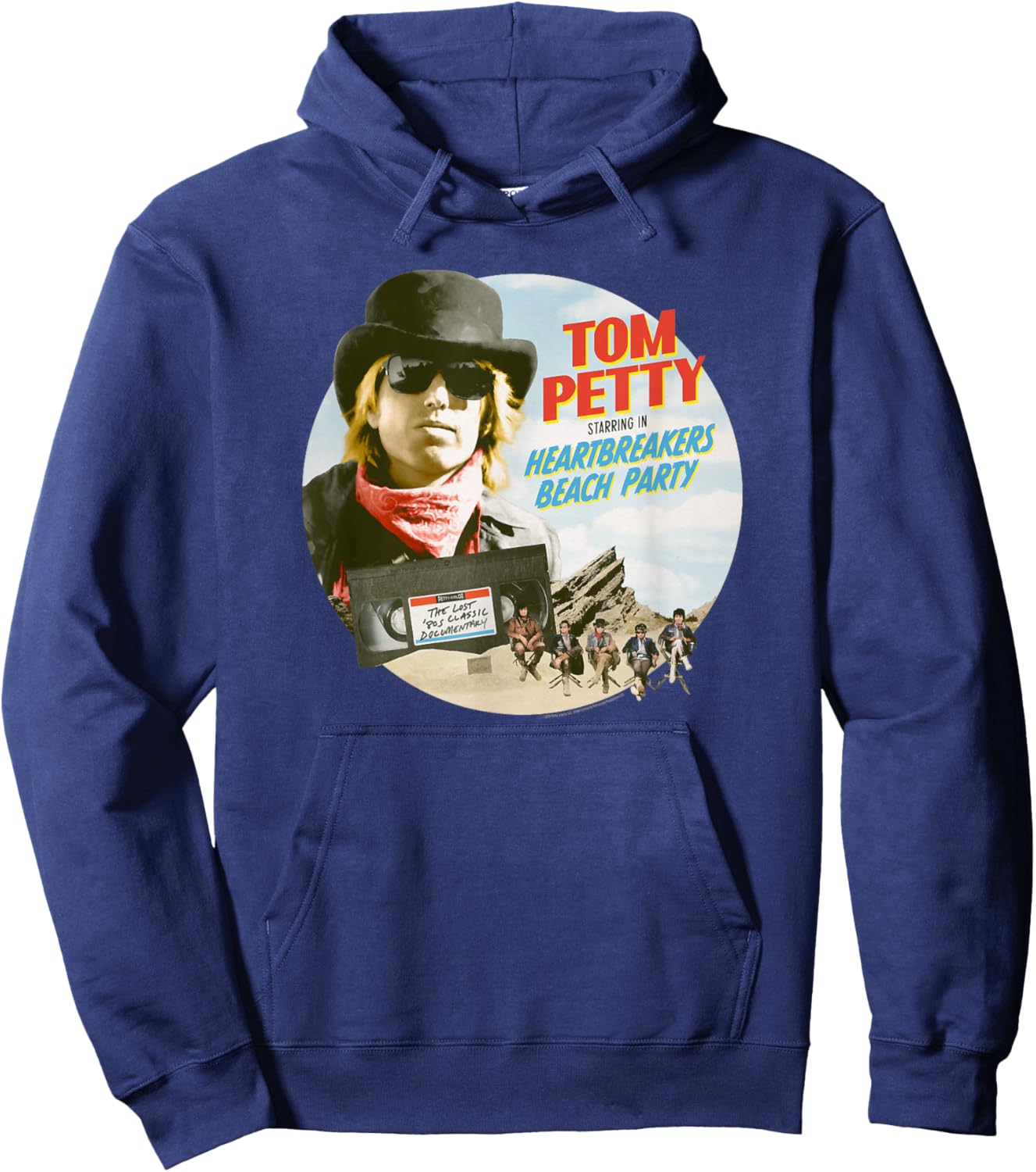 Tom Petty & The Heartbreakers Beach Party Movie Poster Art Hoodie - Hoodie | Navy