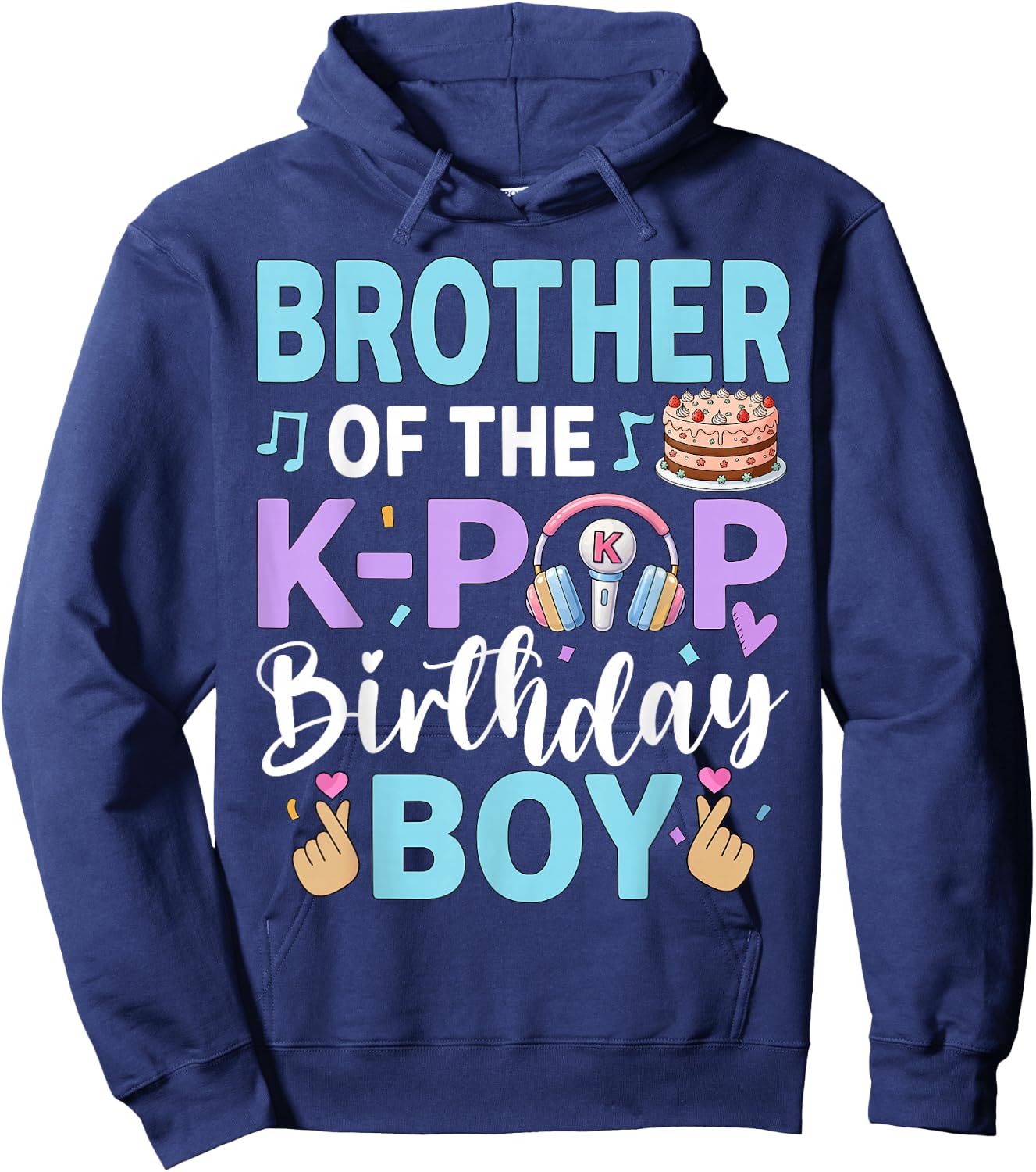 Brother of The K-Pop Birthday Boy Hoodie - Hoodie | Navy
