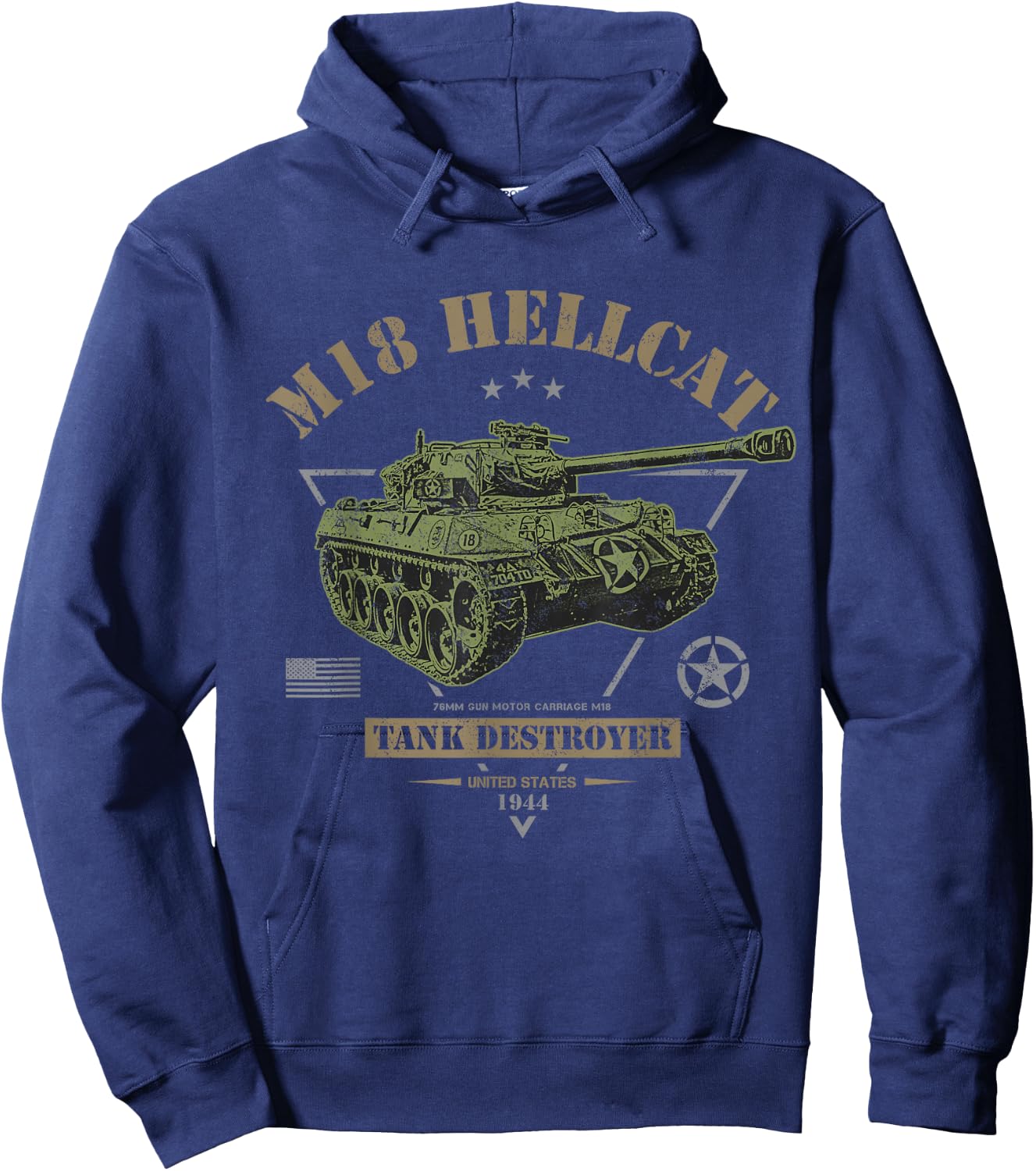 M18 Hellcat WW2 Tank Destroyer Hoodie - Hoodie | Navy