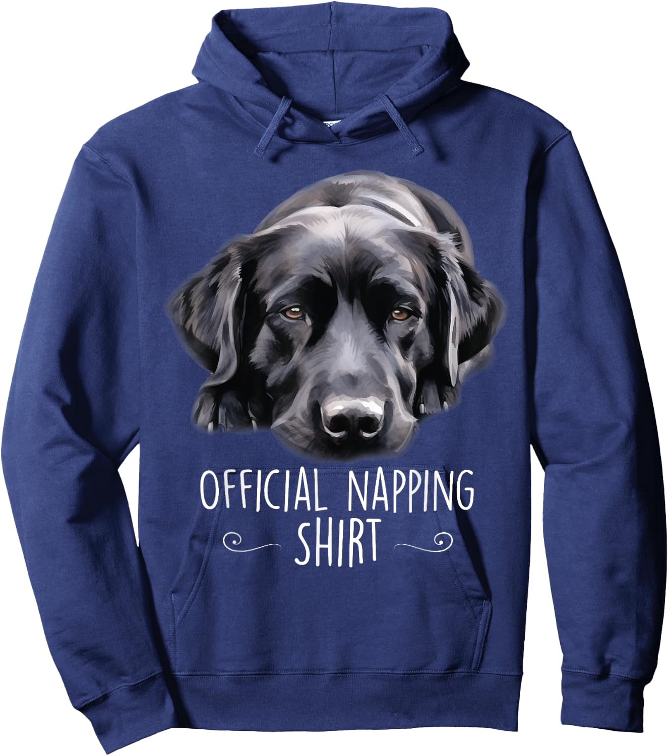 Sleeping Labrador Pyjamas Dog Lover Official Napping Lab Hoodie - Hoodie | Navy