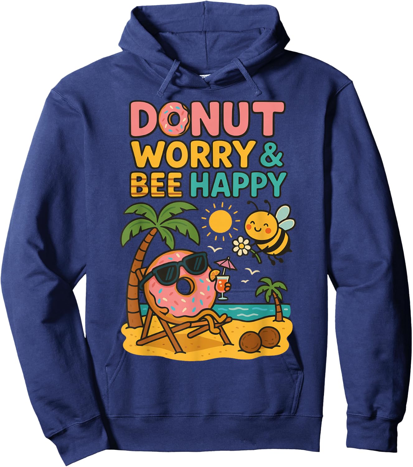 Cartoon Hoodie - Hoodie | Navy