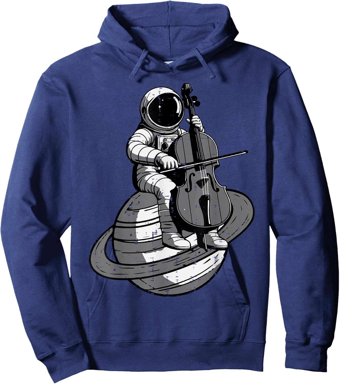 Astronaut Playing Cello Planet Space Music Men Women Kids Hoodie - Hoodie | Navy