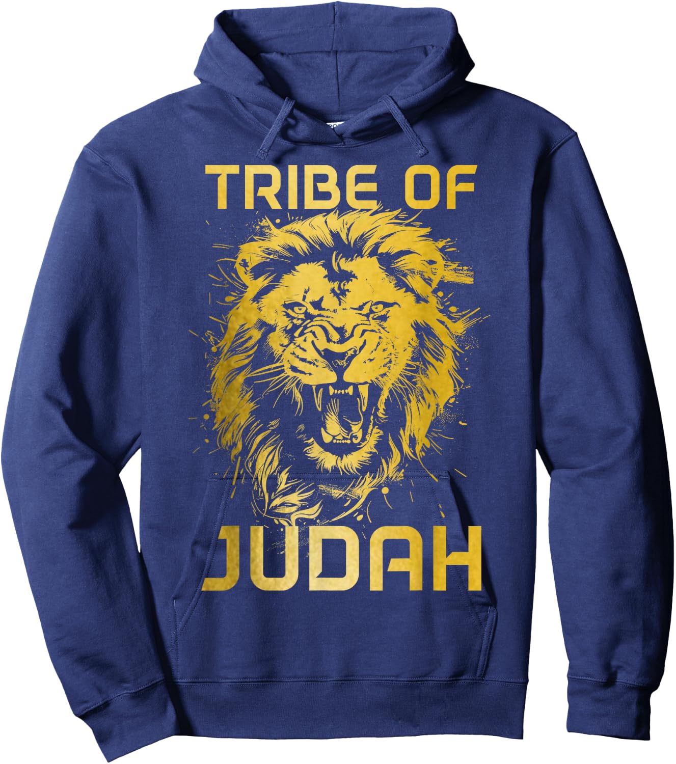 Lion Of Judah Tribe Hebrew Israelite Christian Jewish YHWH Hoodie - Hoodie | Navy