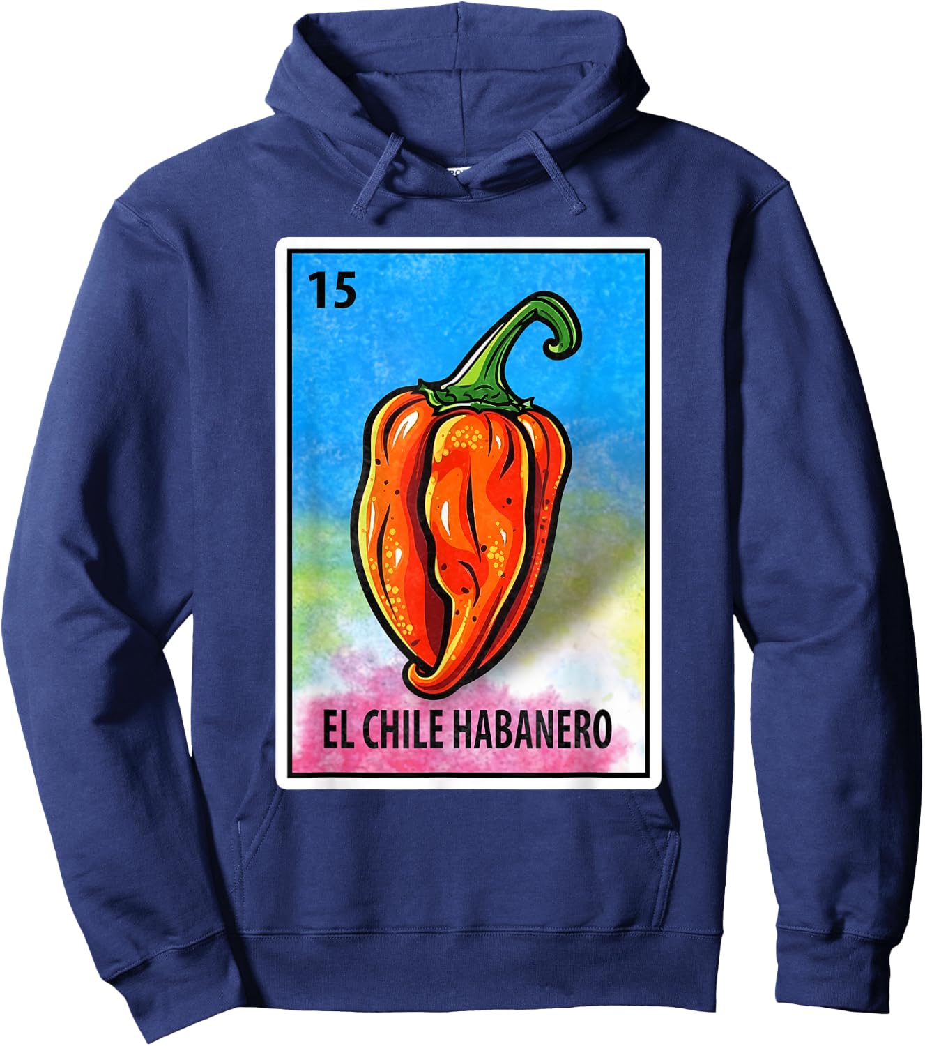Mexican Bingo El Chile Habanero Hoodie - Hoodie | Navy