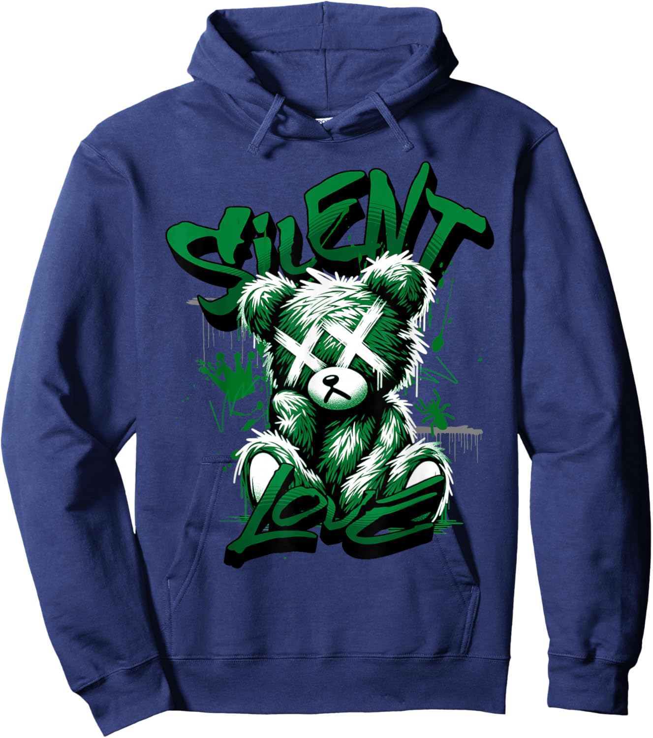 Silent Love Lucky Green 5s Matching Women Hoodie - Hoodie | Navy