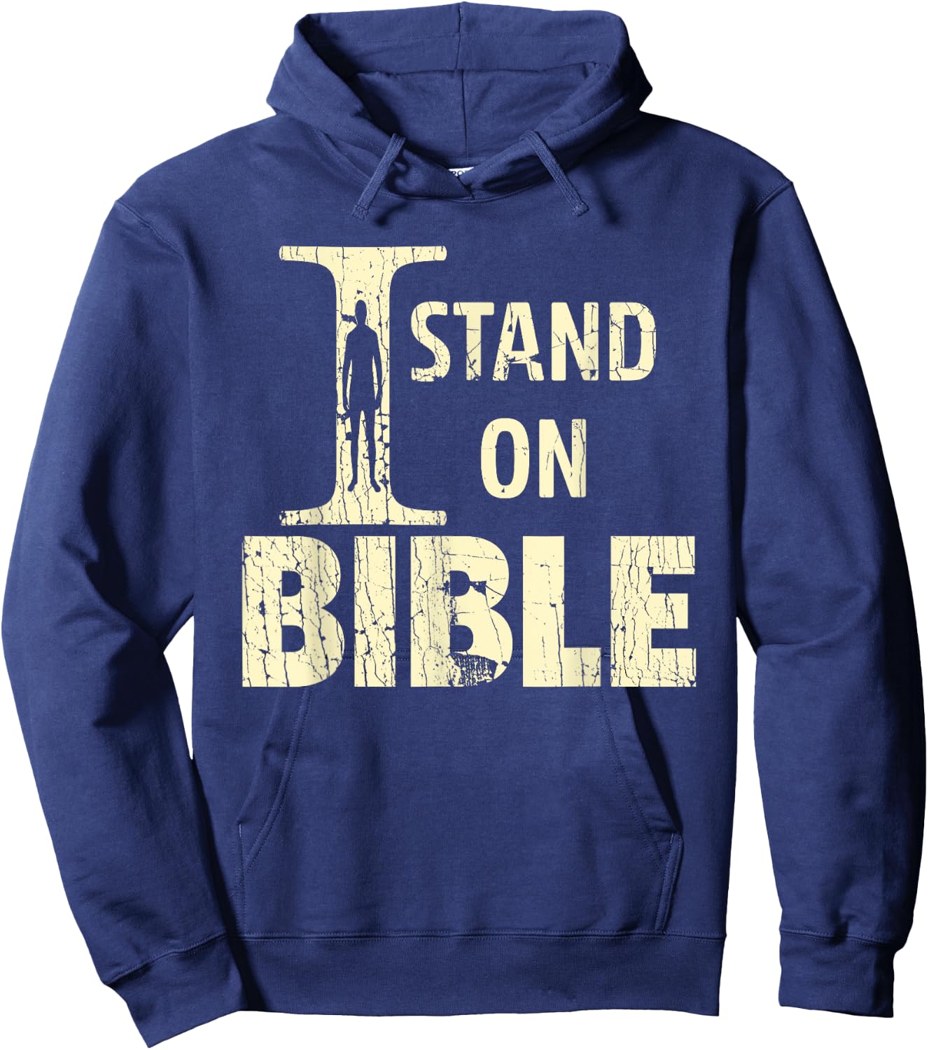 I Stand On Bible Faith With God Bible Verse Lover Hoodie - Hoodie | Navy