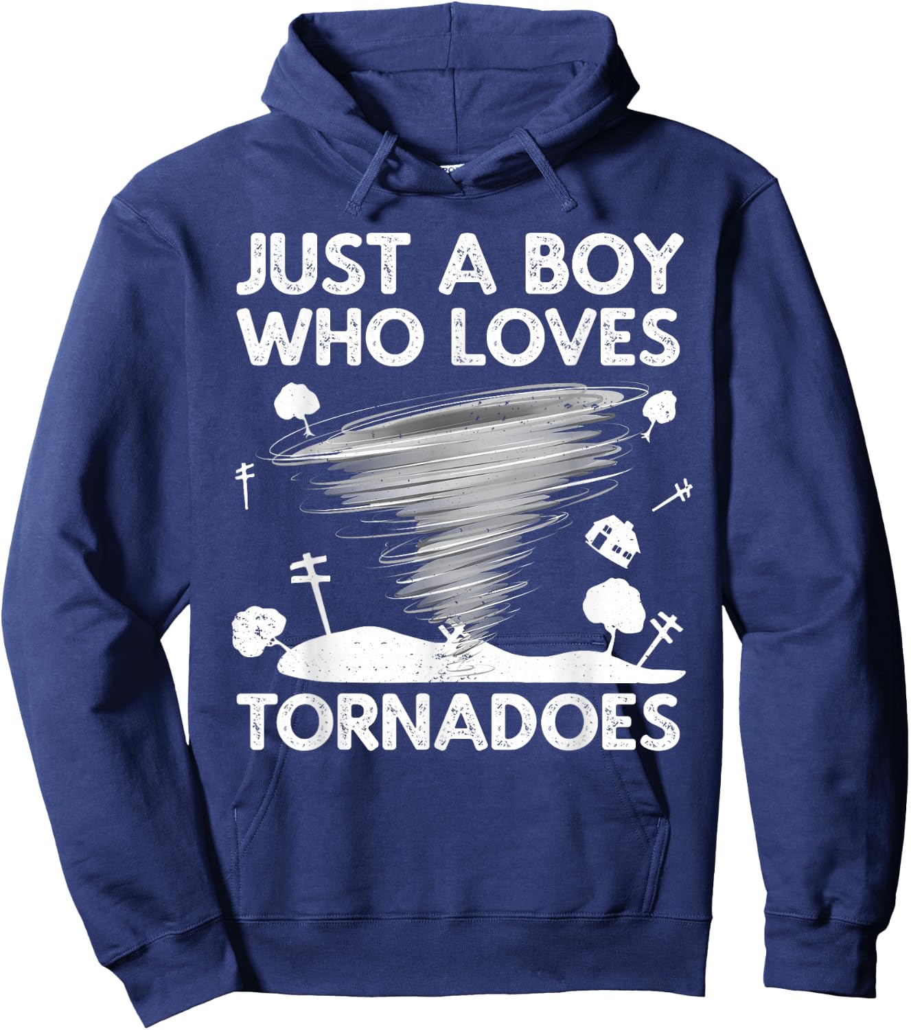 Funny Tornado Art Boys Weather Storm Tornado Chaser Hoodie - Hoodie | Navy