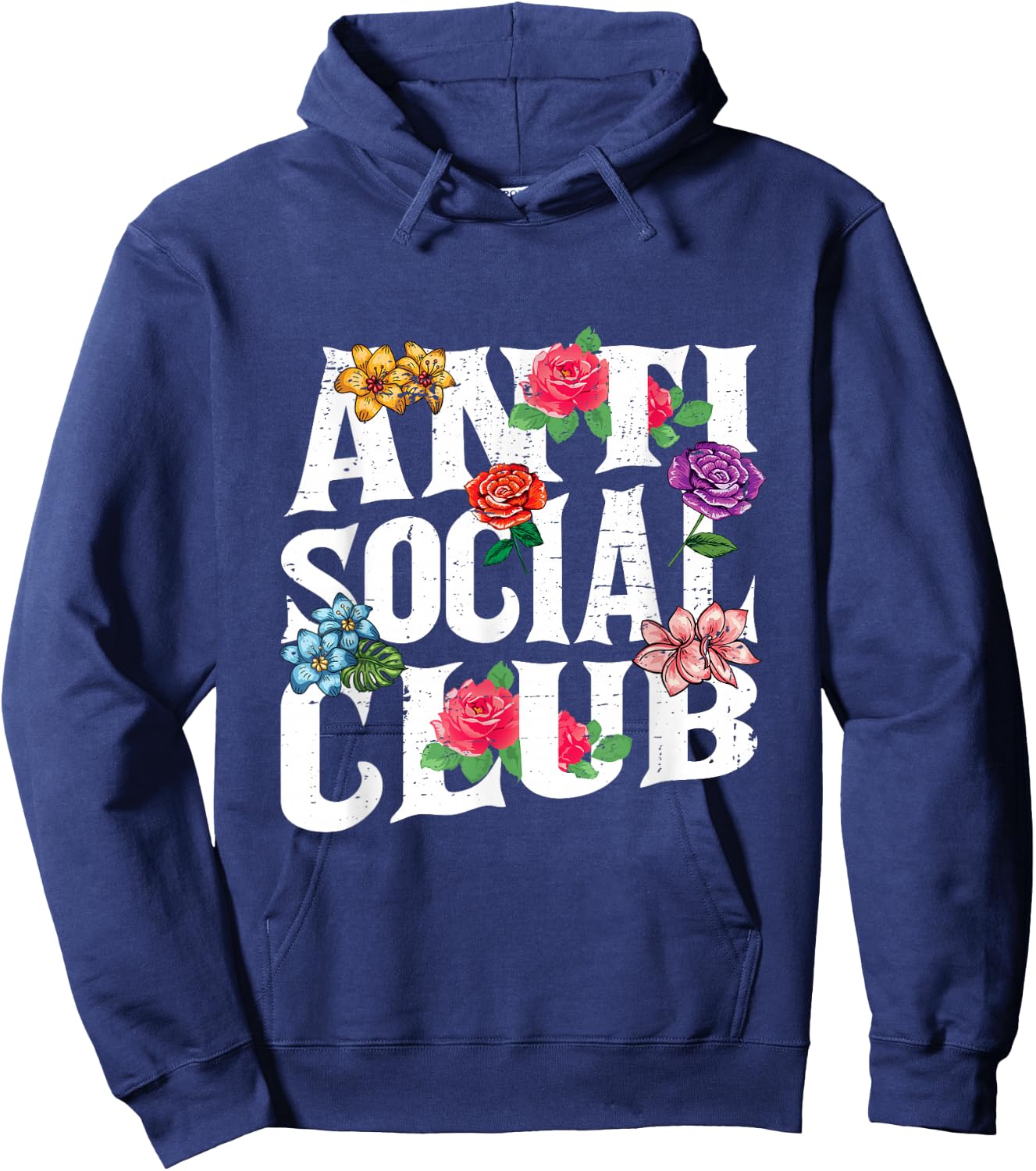 Antisocial Club Hoodie - Hoodie | Navy