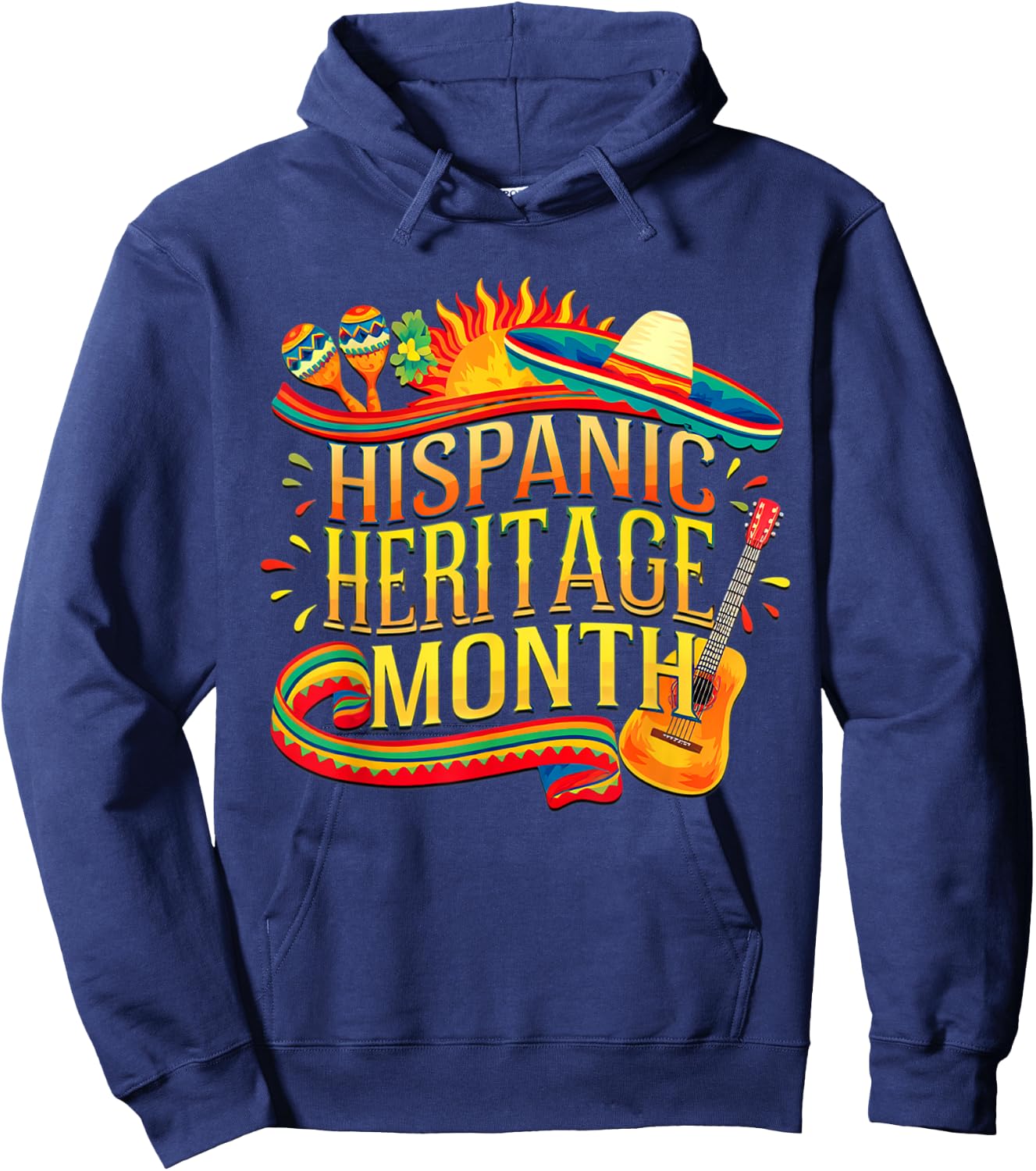 National Hispanic Heritage Month Celebrate Women Hoodie - Hoodie | Navy
