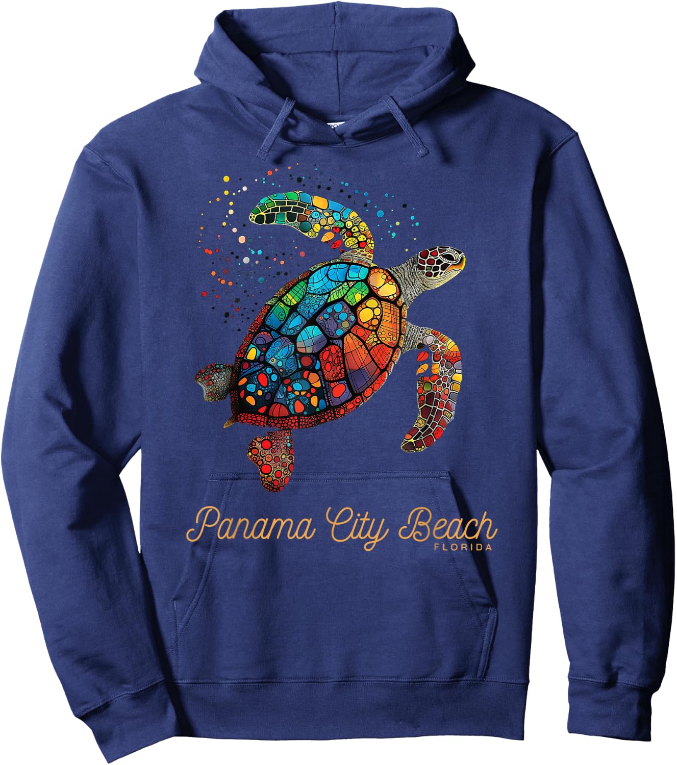 Panama City Beach FL Diving Florida Vacation Sea Turtle Women Hoodie - Hoodie | Navy