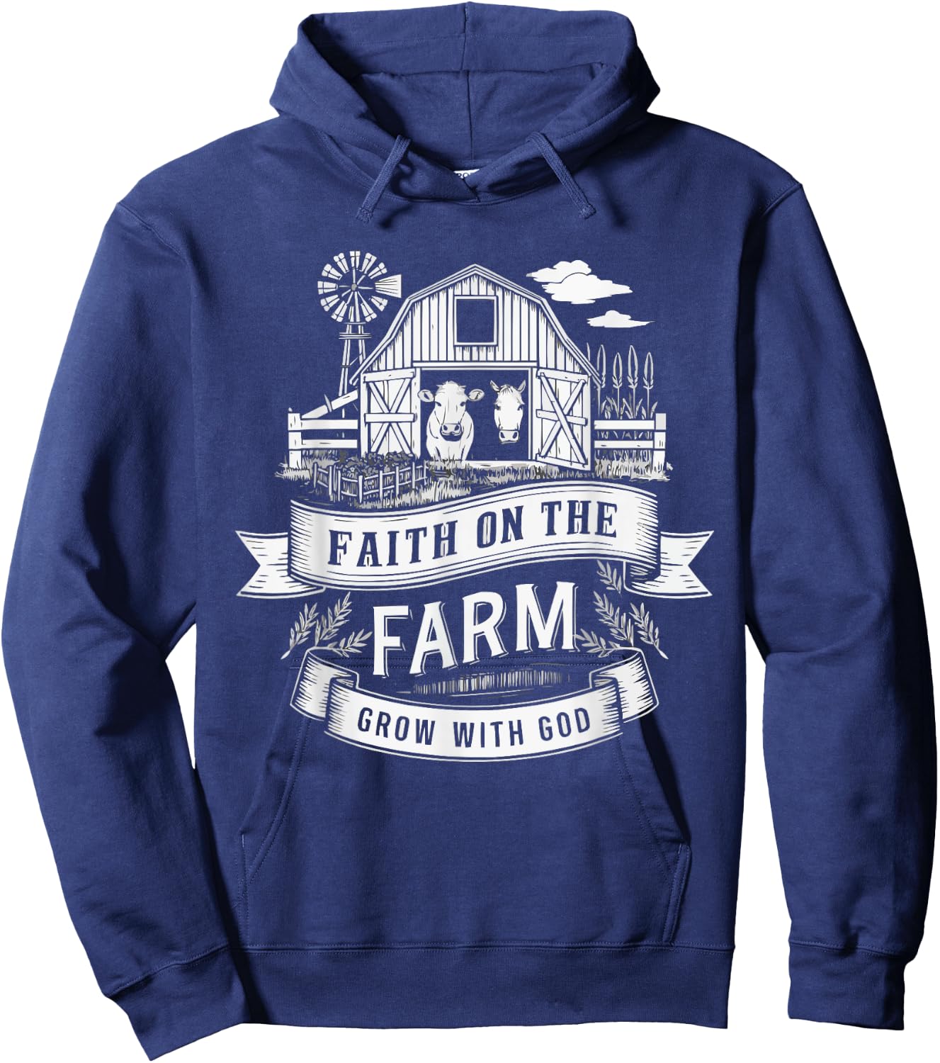 VBS Farm VBS Squad Vacation Bible School Christian Teacher Hoodie - Hoodie | Navy