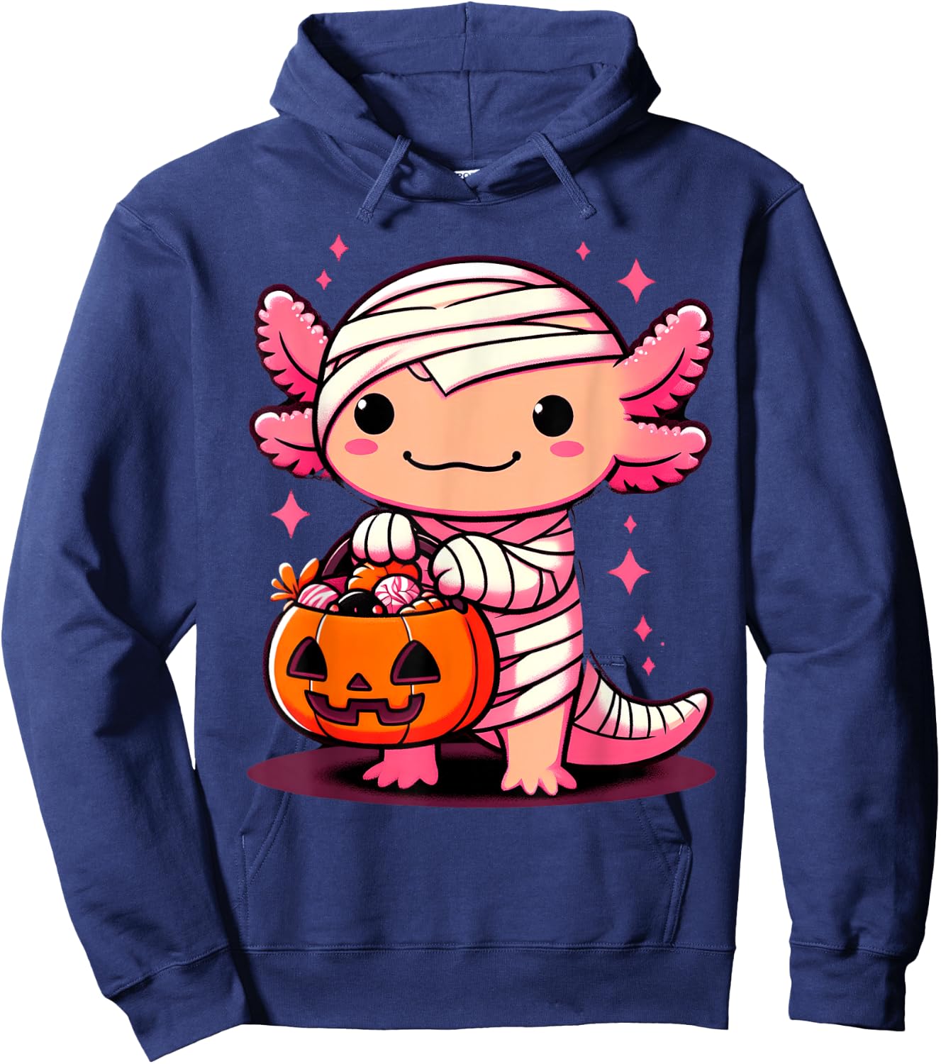 Cute Axolotl Halloween Costume Toddler Kids Boys & Girls Hoodie - Hoodie | Navy