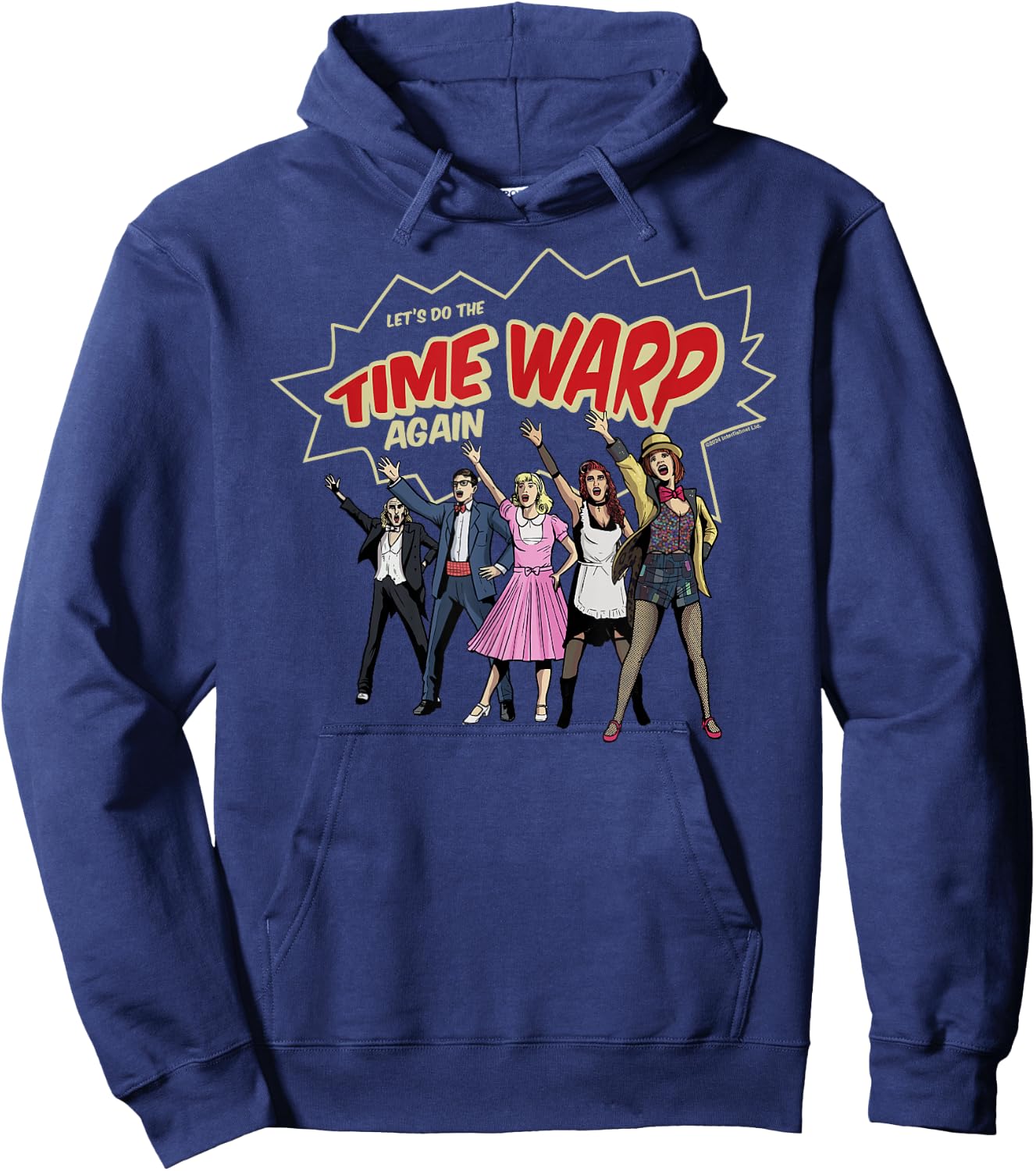 Rocky Horror Show Time Warp Lineup Hoodie - Hoodie | Navy